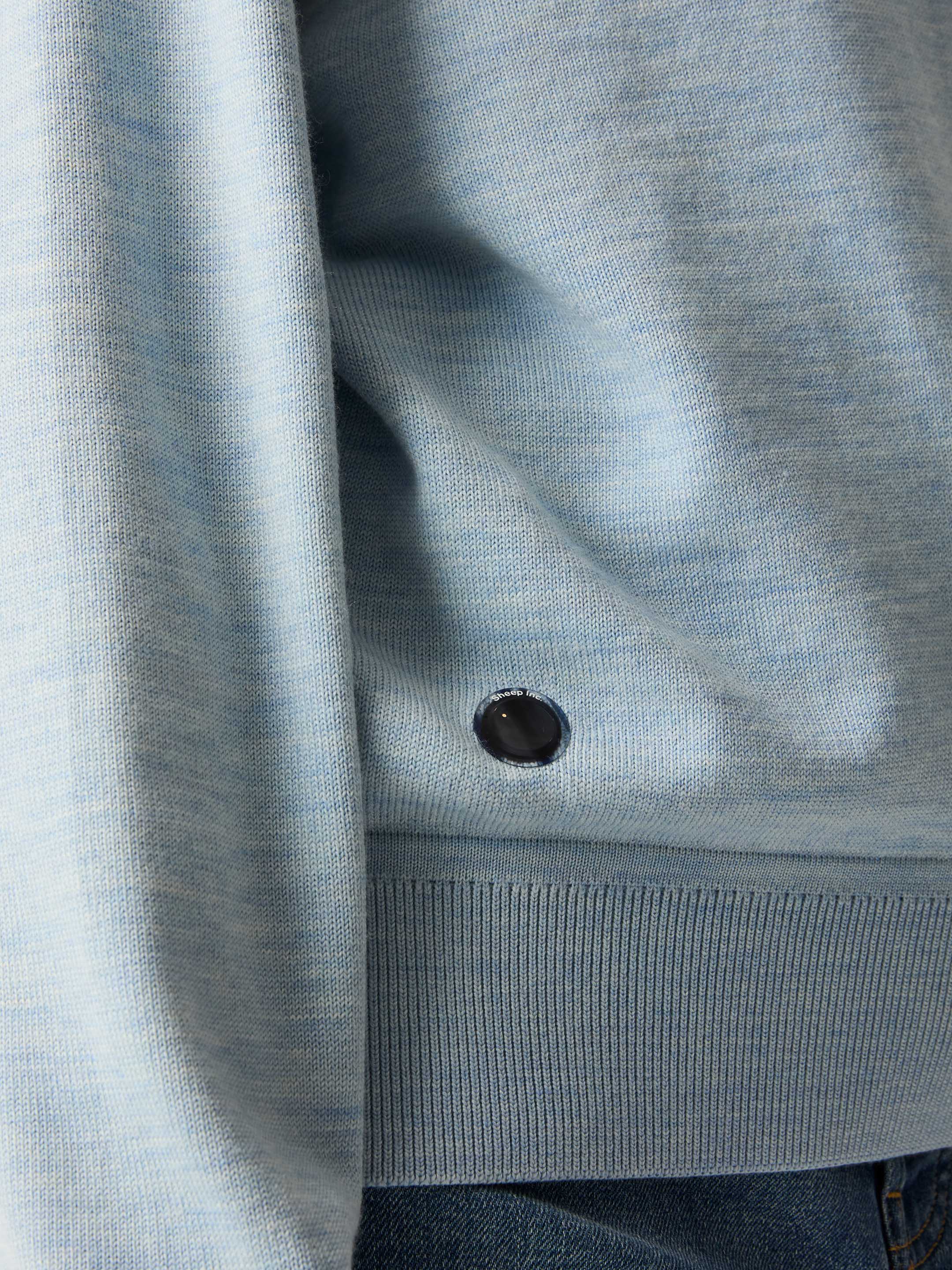 The Boxy Knitted Crewneck - Cloud Blue - Image 4