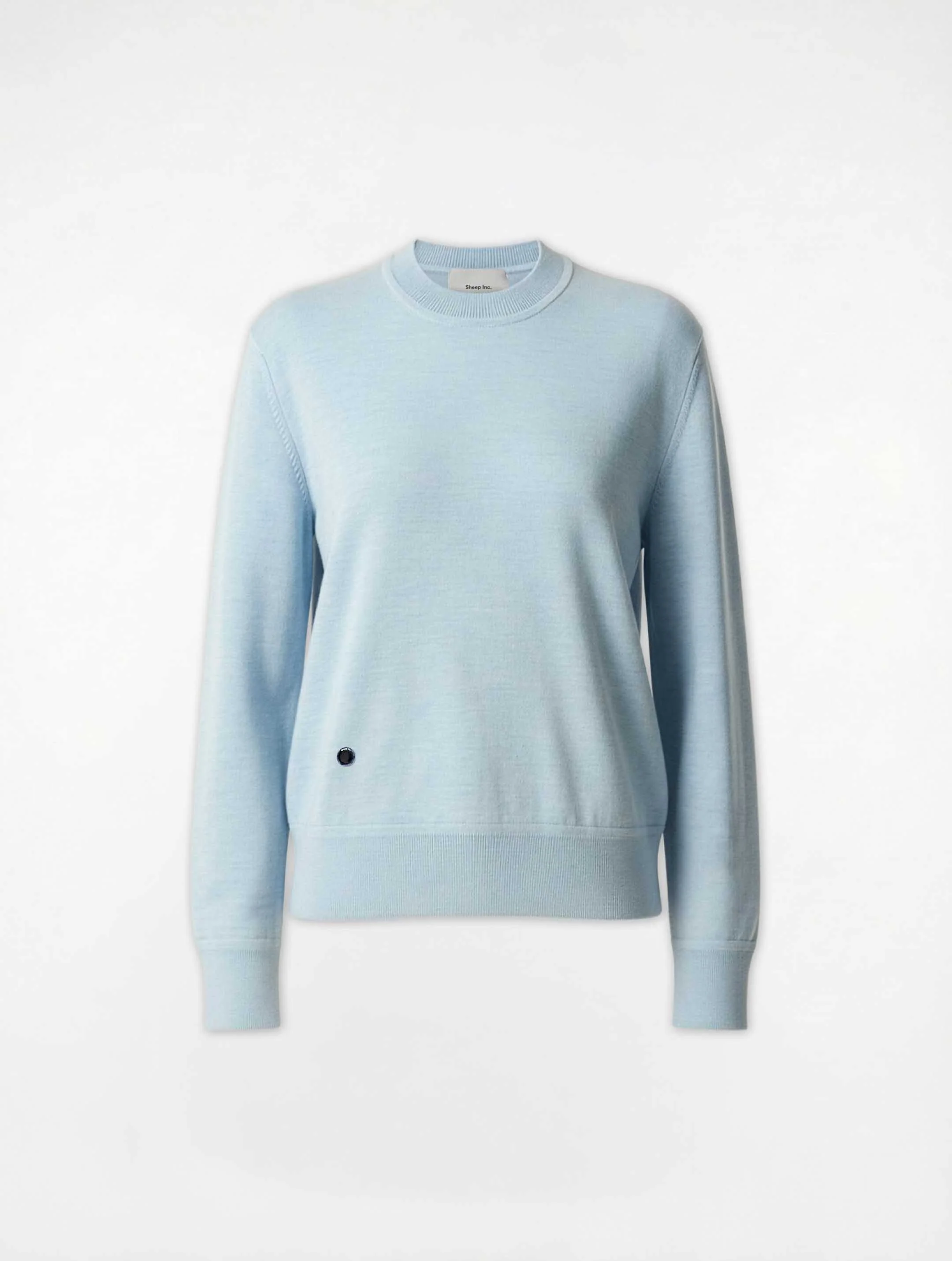 The Boxy Knitted Crewneck - Cloud Blue - Image 5