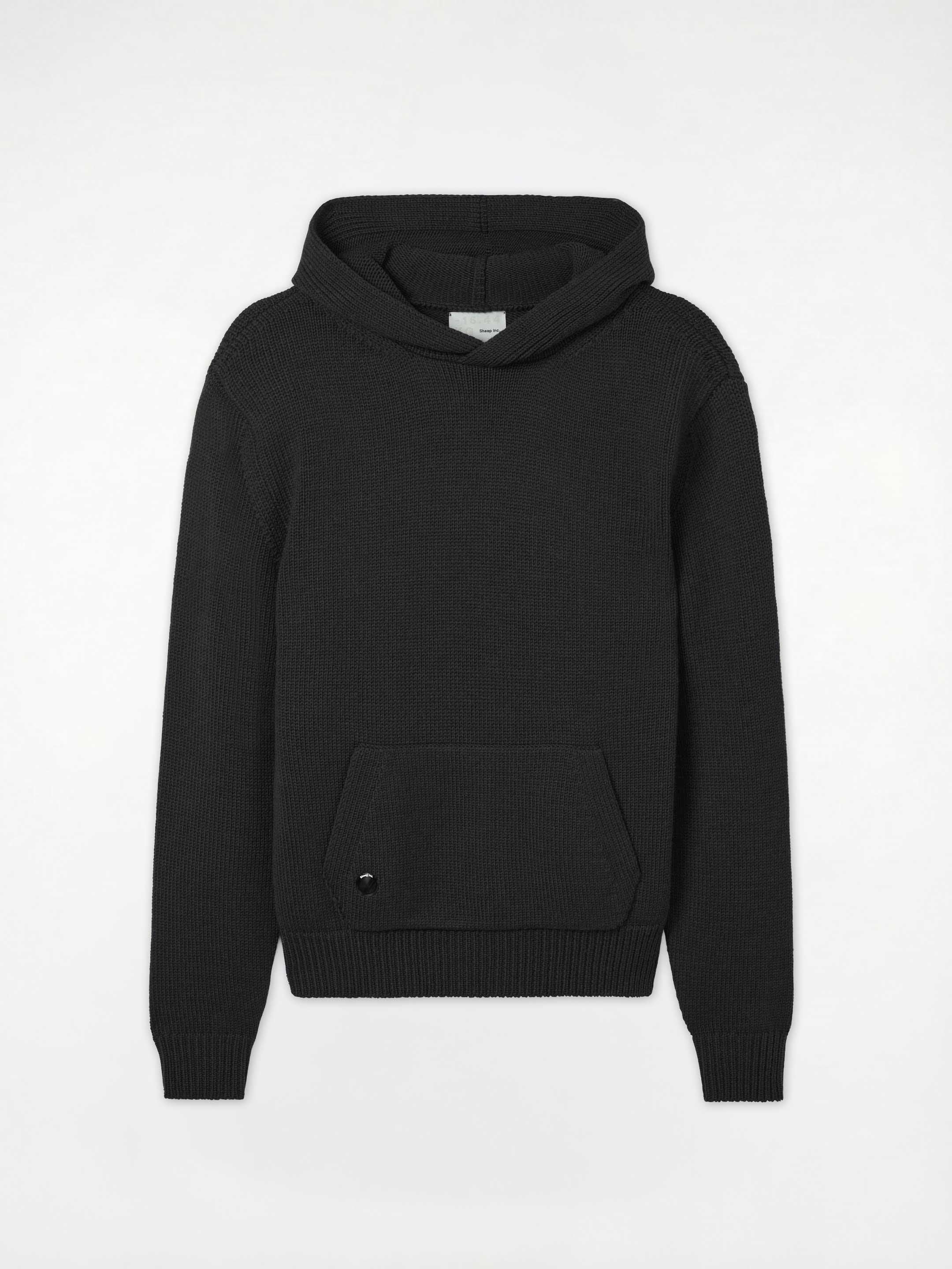 The Chunky Knit Hoodie - Anthracite Black - Image 3