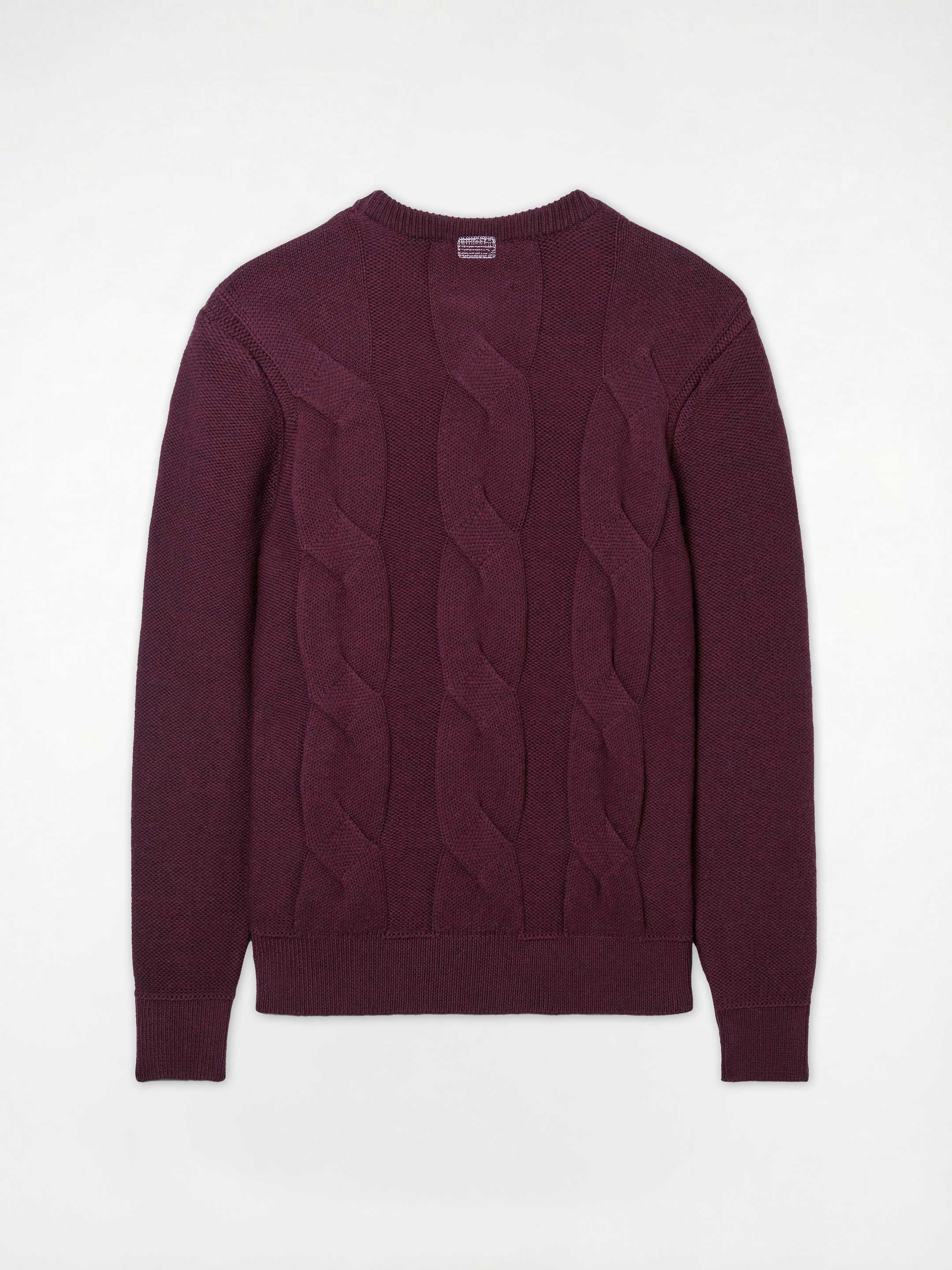 The Cable Knit - Konini Burgundy - Image 5