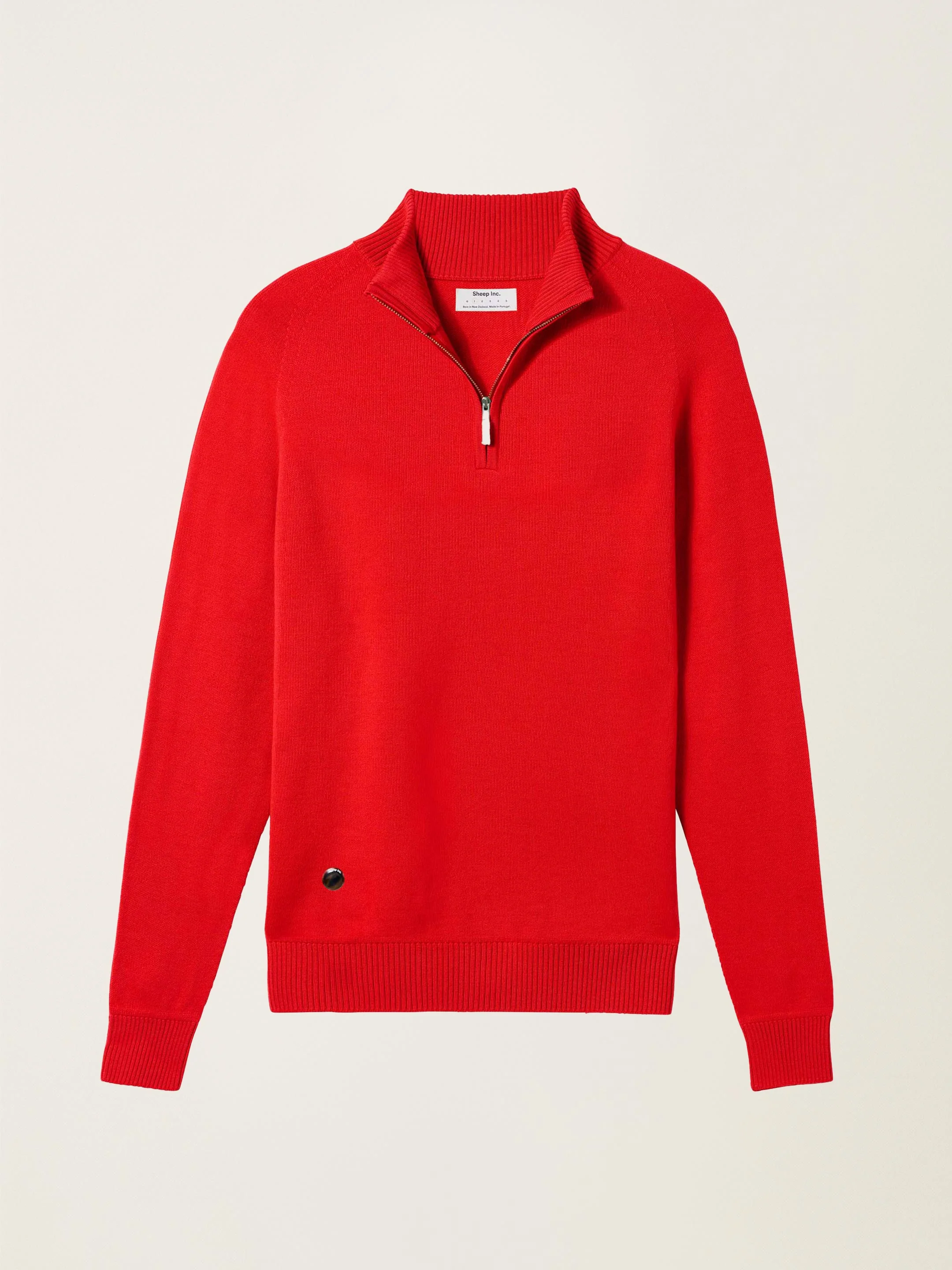The Half Zip - Poppy Red - Image 3