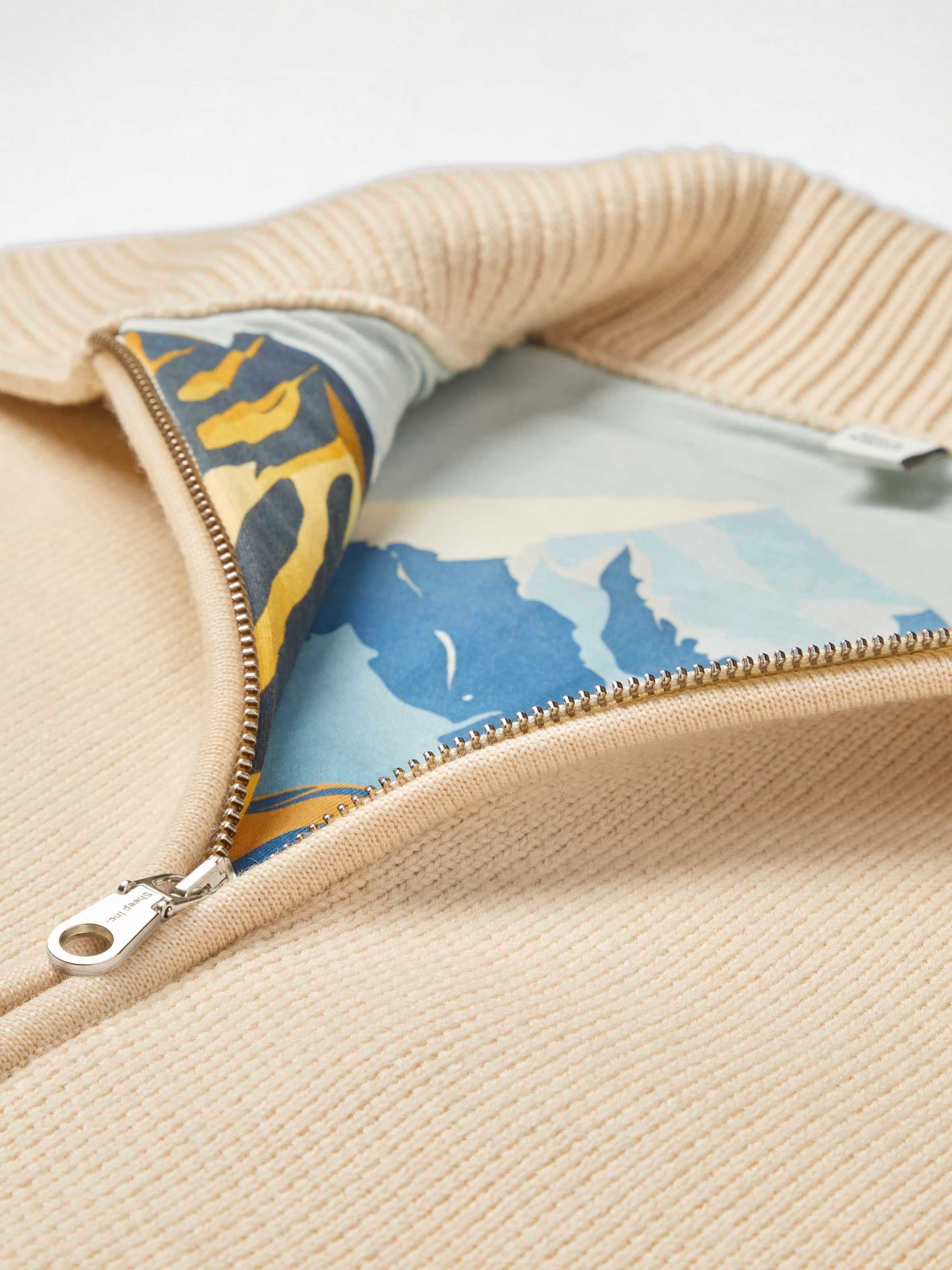 The Knitted Bomber - Almond White - Image 10