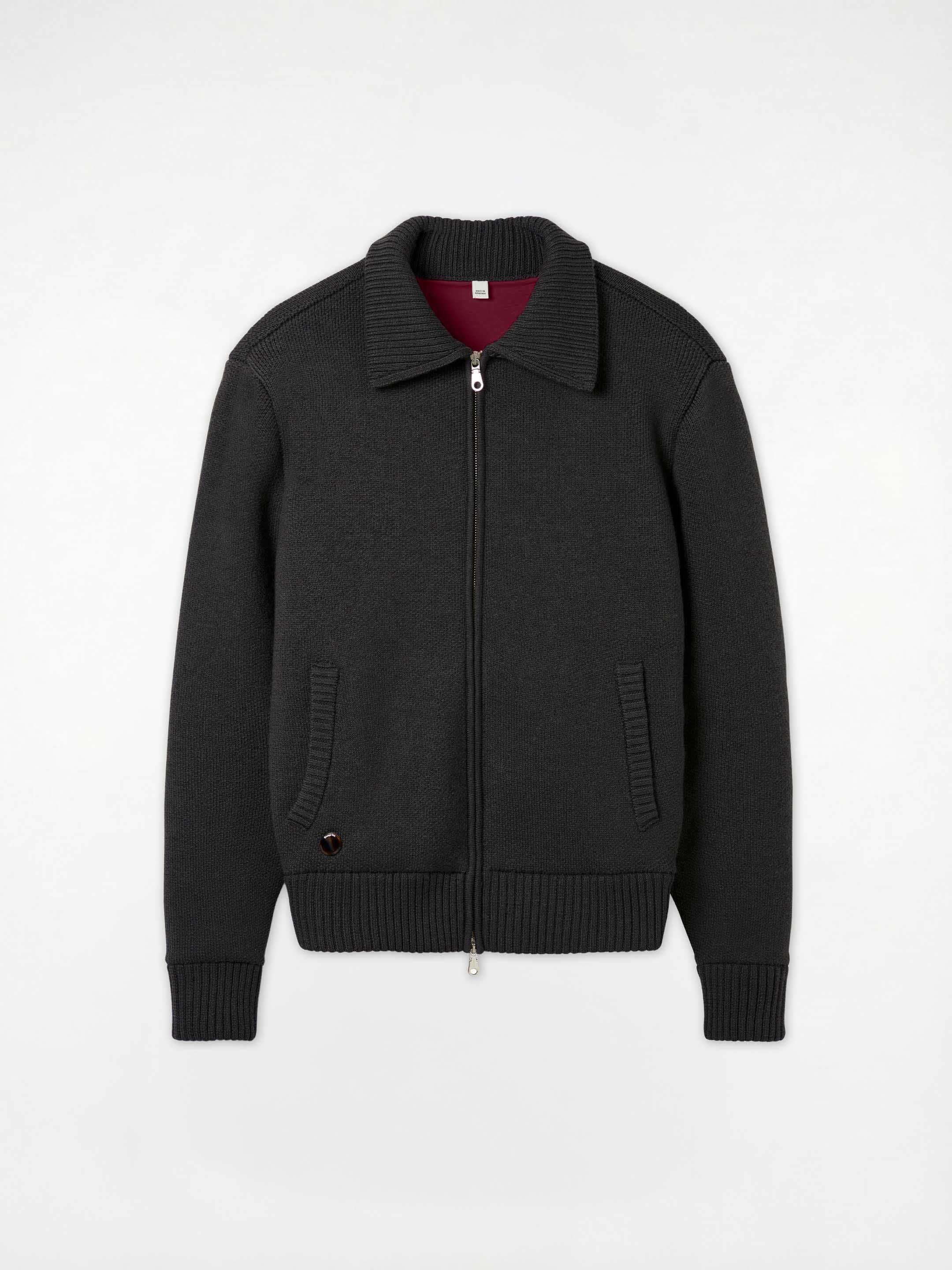 The Knitted Bomber - Anthracite Black - Image 6