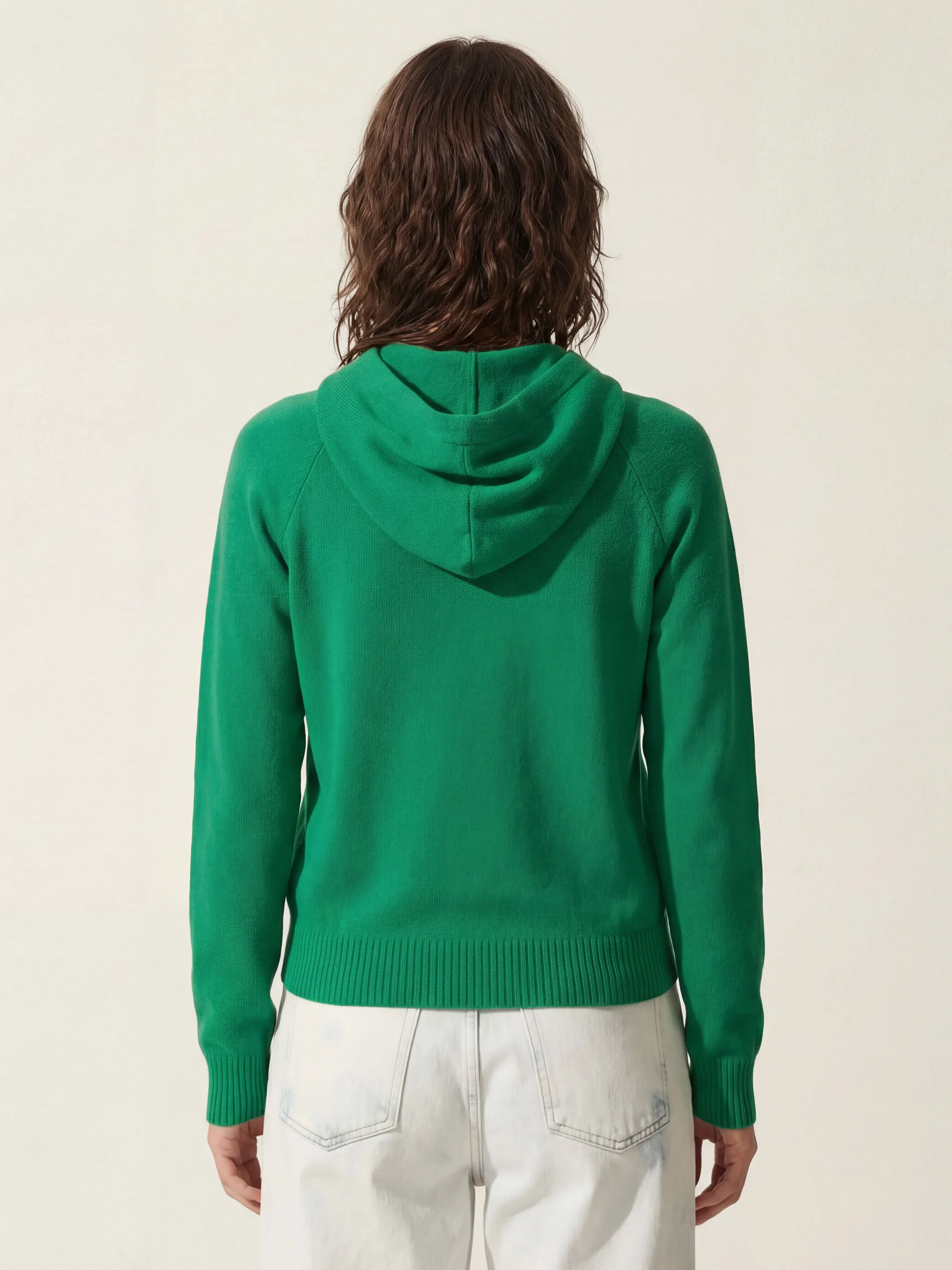 The Knitted Hoodie - Bottle Green - Image 4
