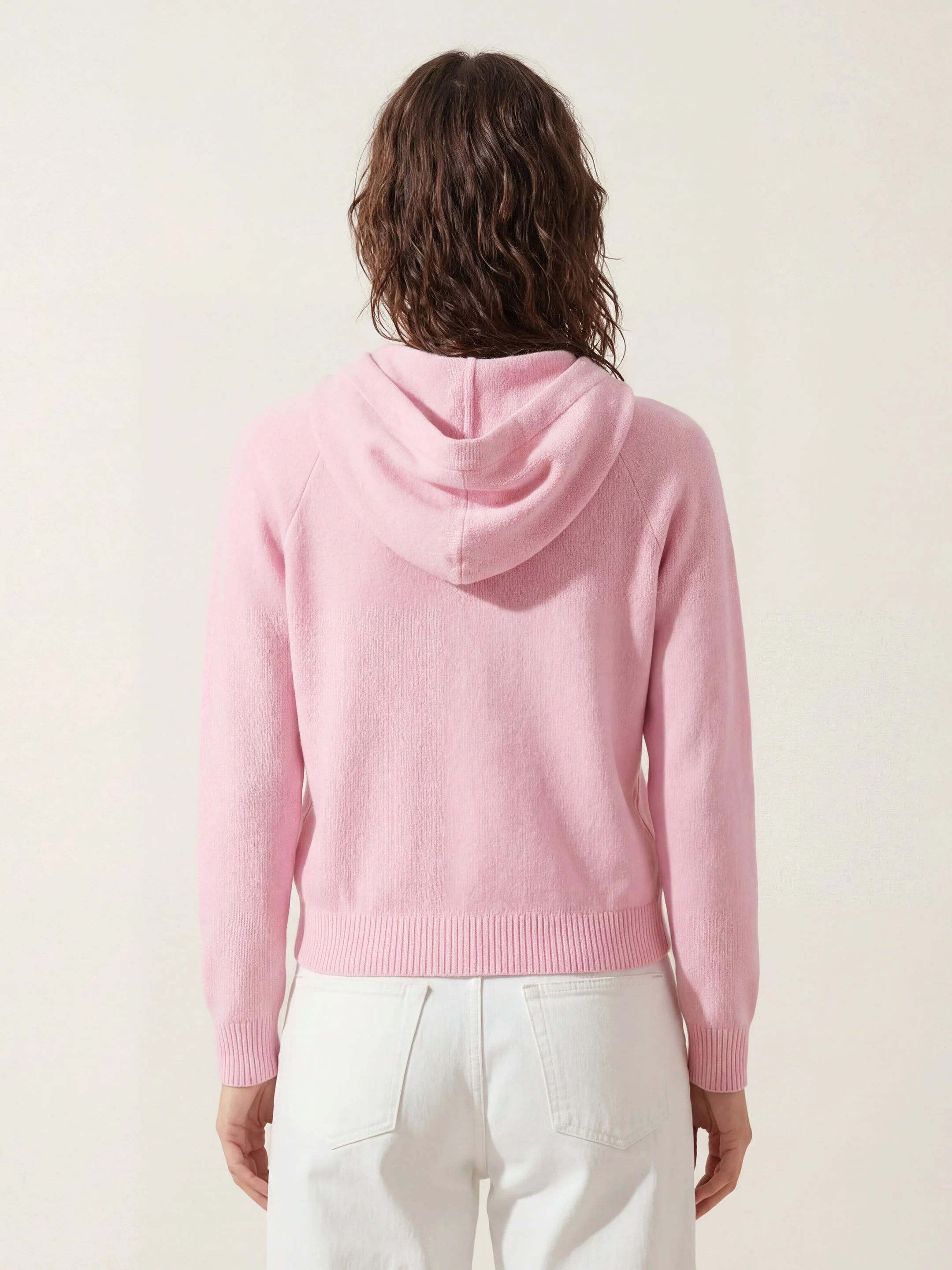 The Knitted Hoodie - Candyfloss Pink - Image 4