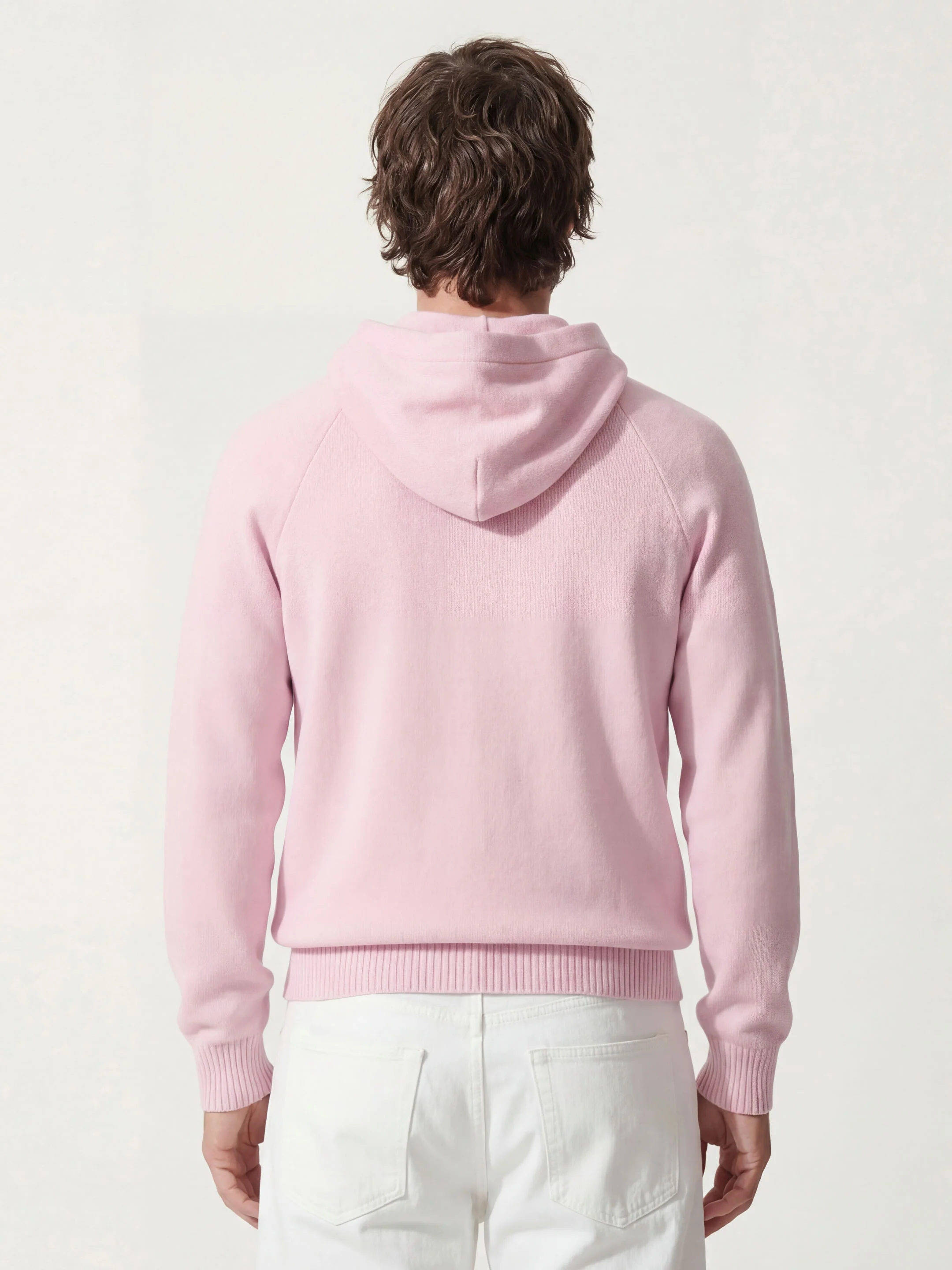 The Knitted Hoodie - Candyfloss Pink - Image 5