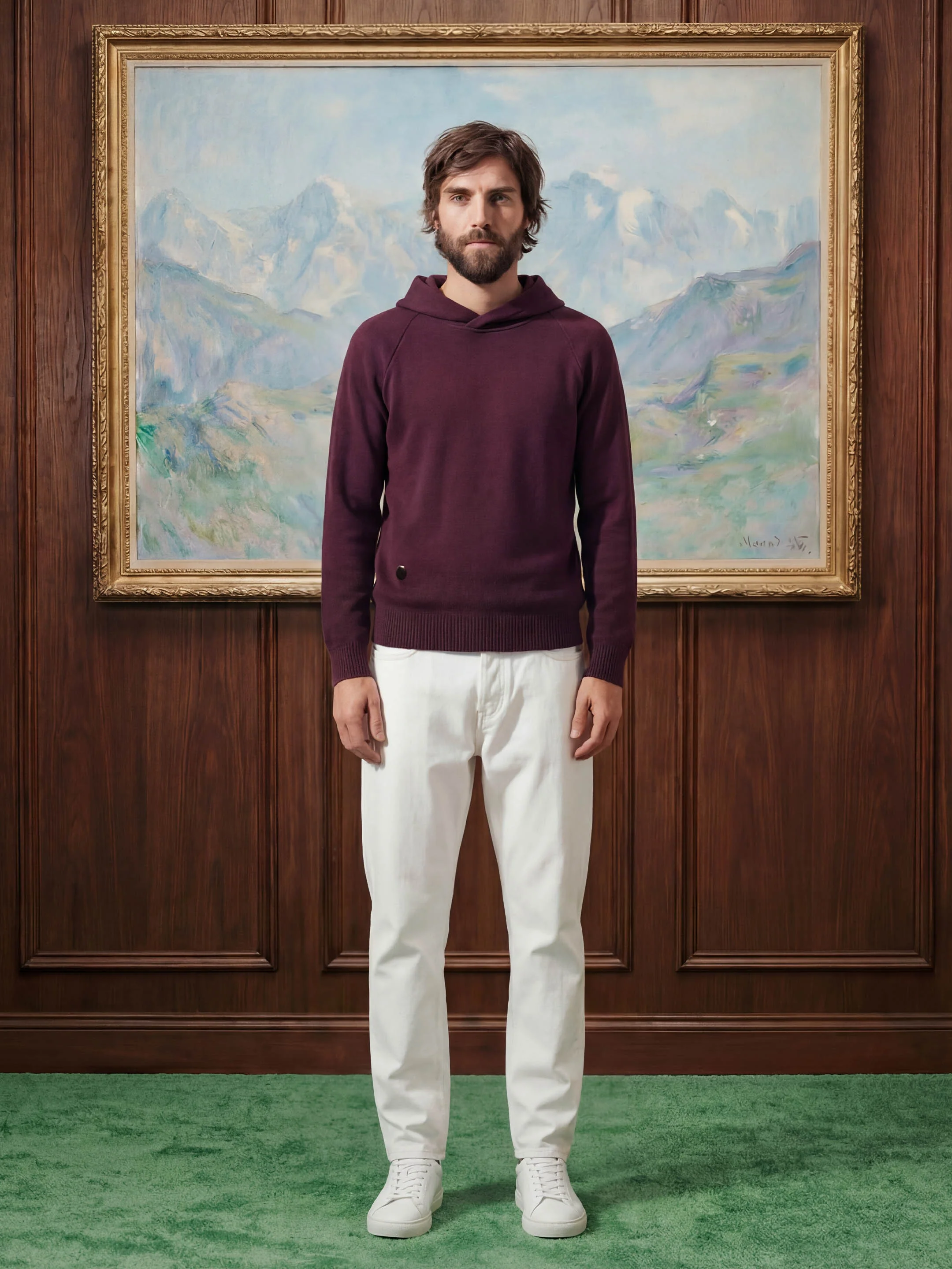 The Knitted Hoodie - Konini Burgundy