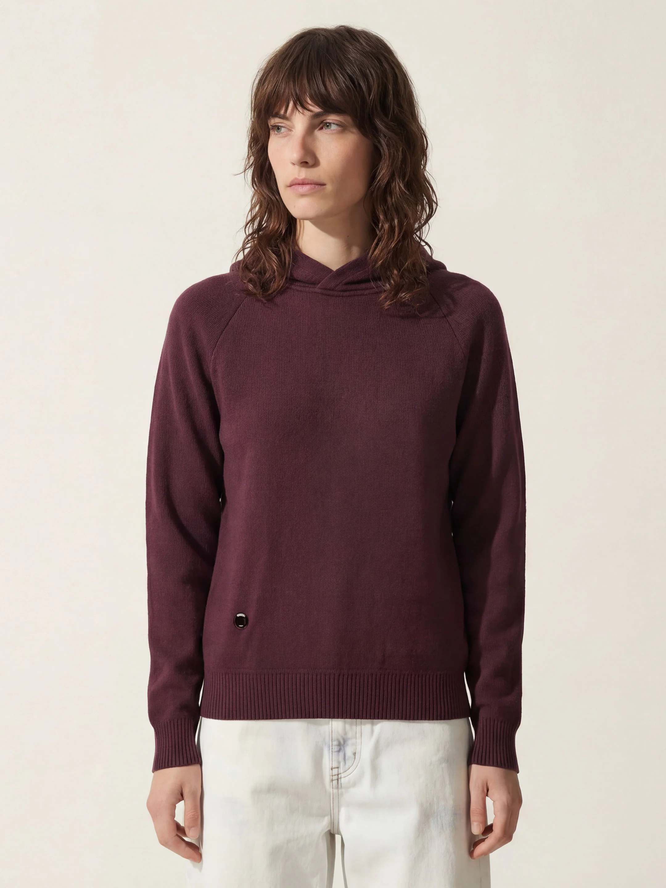 The Knitted Hoodie - Konini Burgundy - Image 2