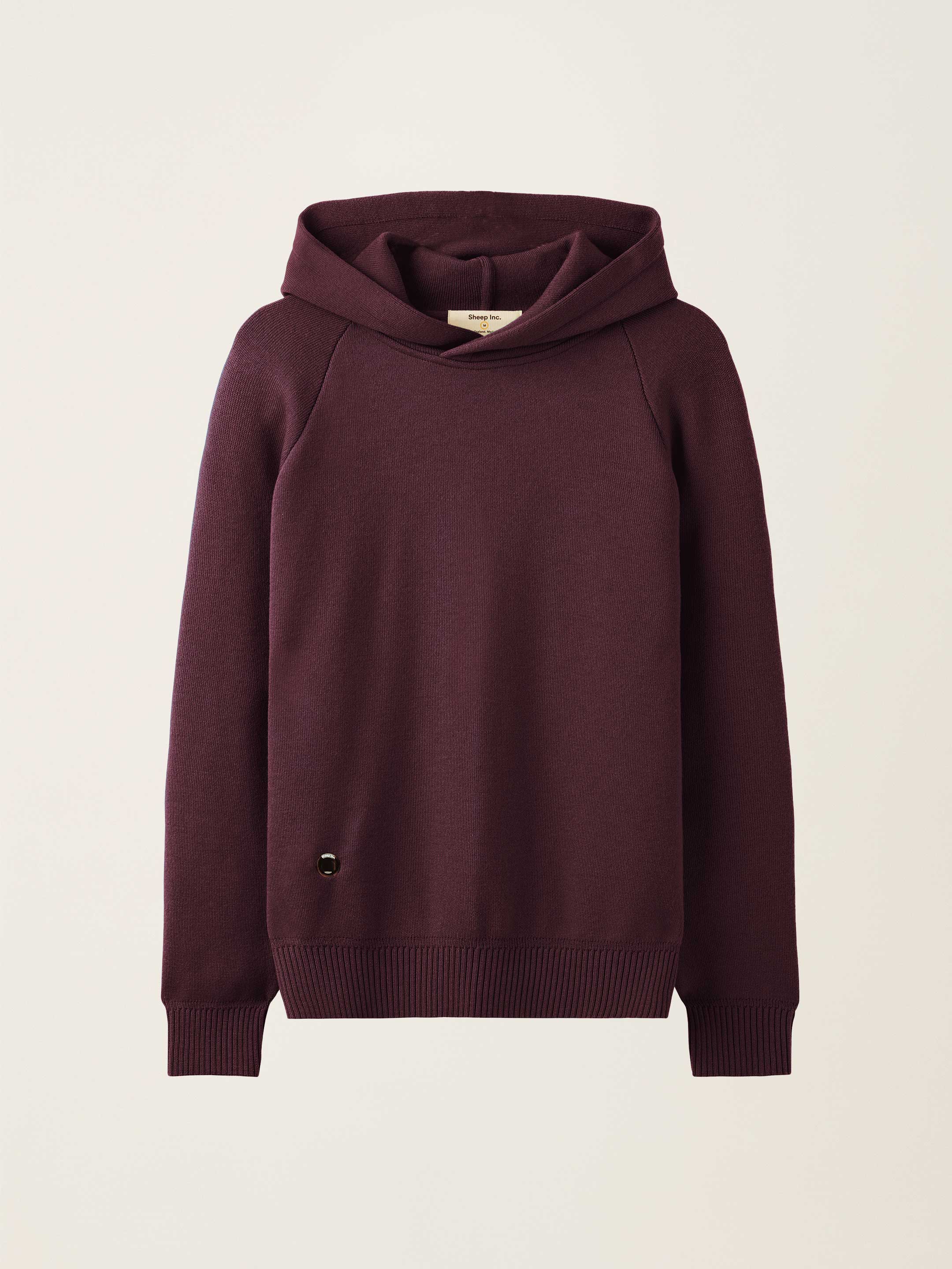 The Knitted Hoodie - Konini Burgundy - Image 6