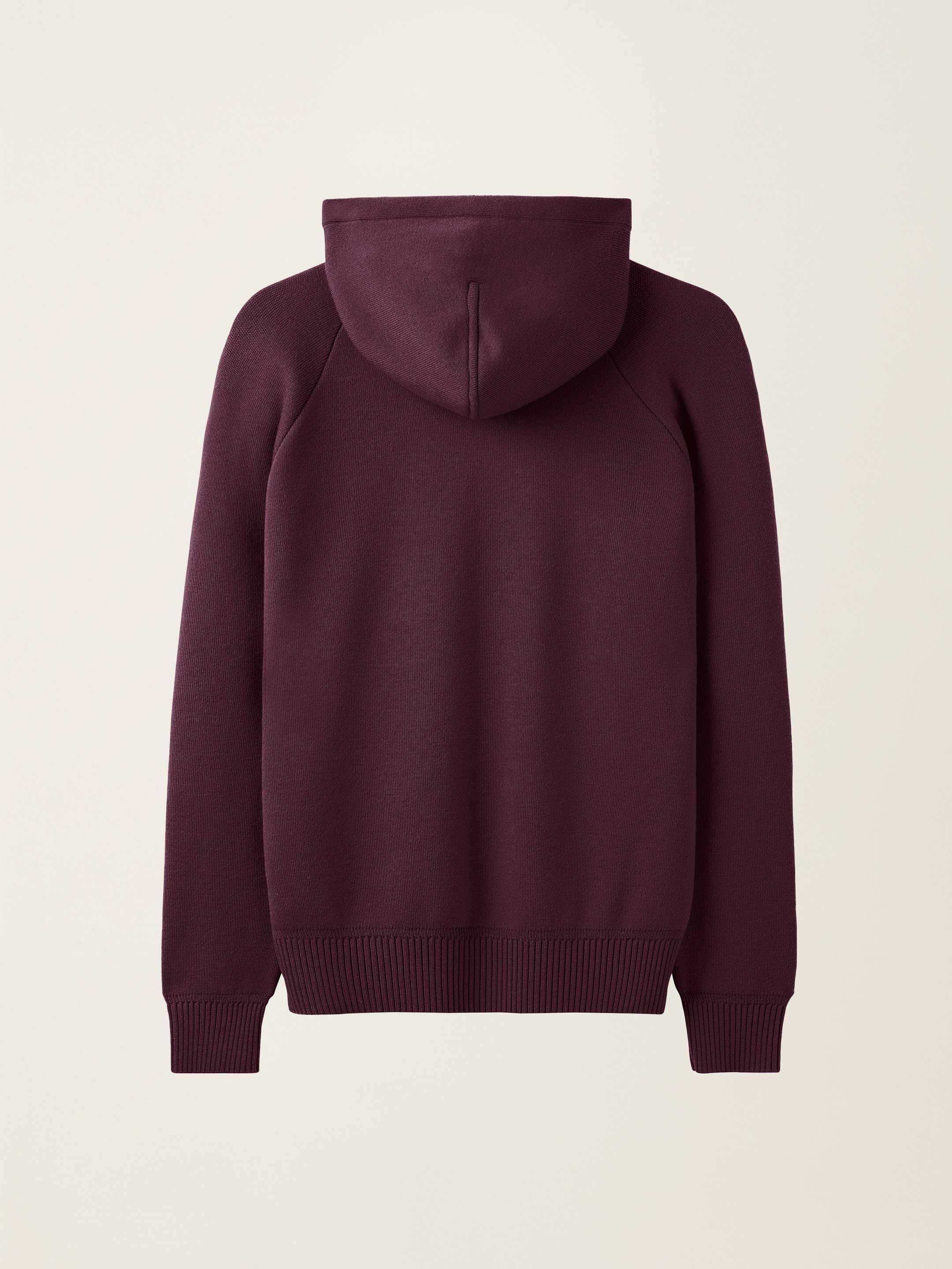 The Knitted Hoodie - Konini Burgundy - Image 7