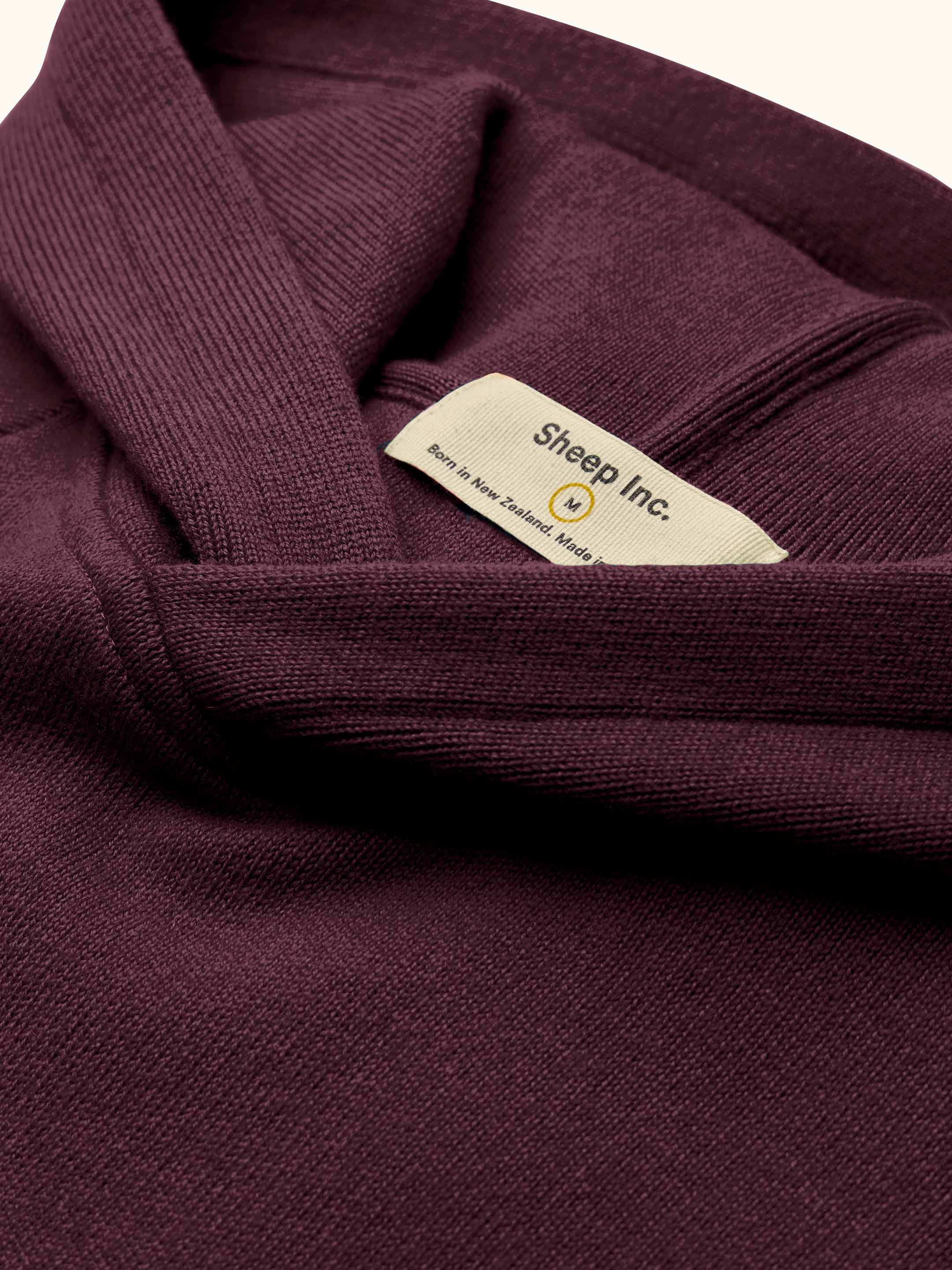 The Knitted Hoodie - Konini Burgundy - Image 8