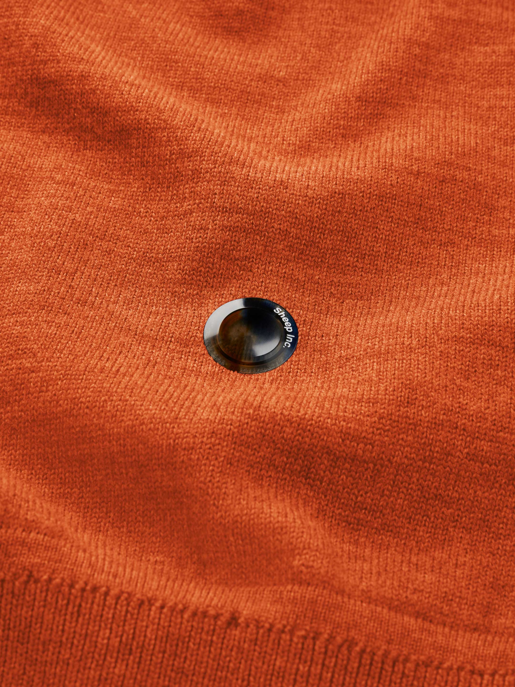 The Knitted Quarter Zip - Burnt Orange - Image 10