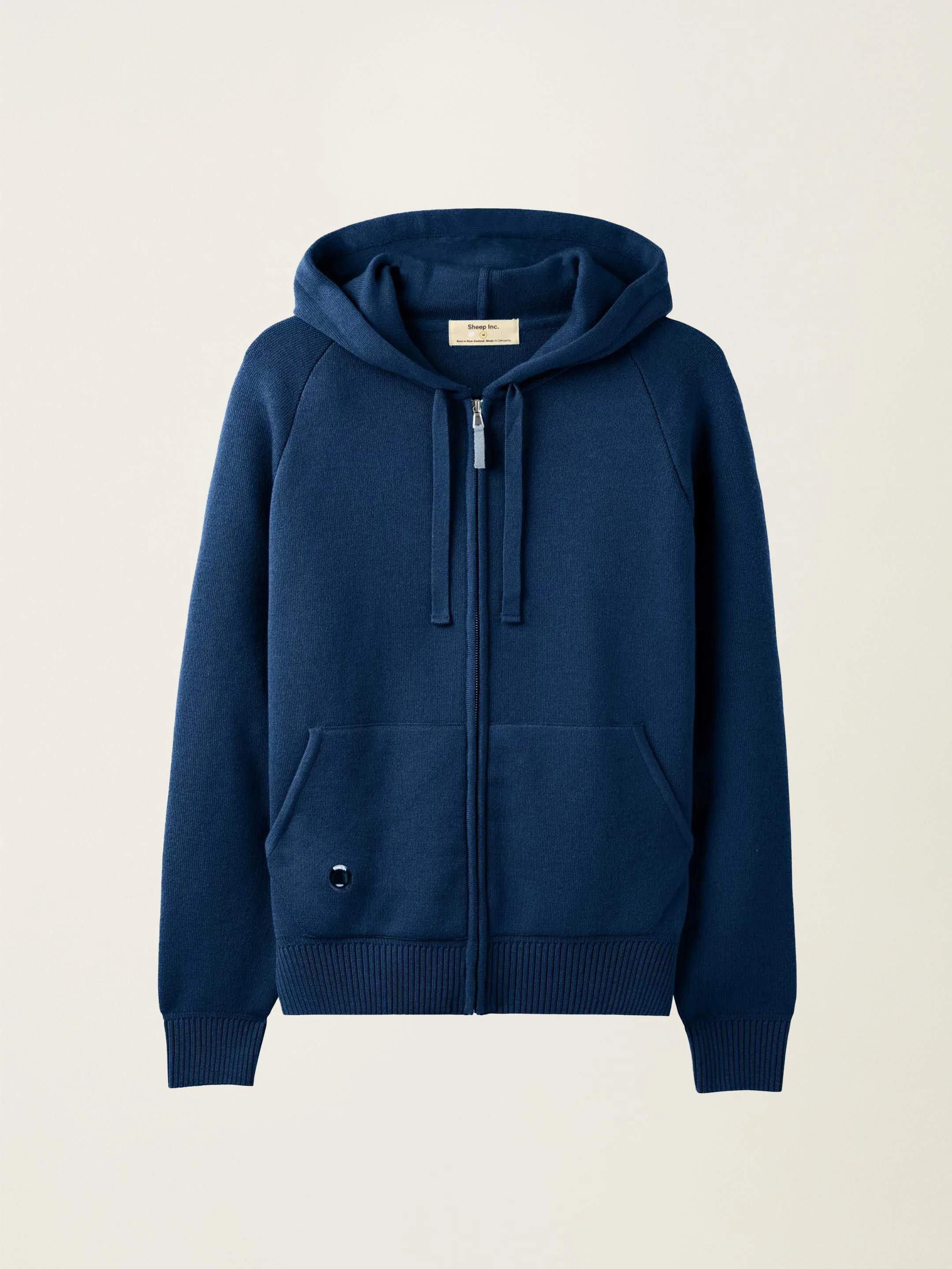 The Knitted Zip Hoodie - Tasman Blue - Image 4