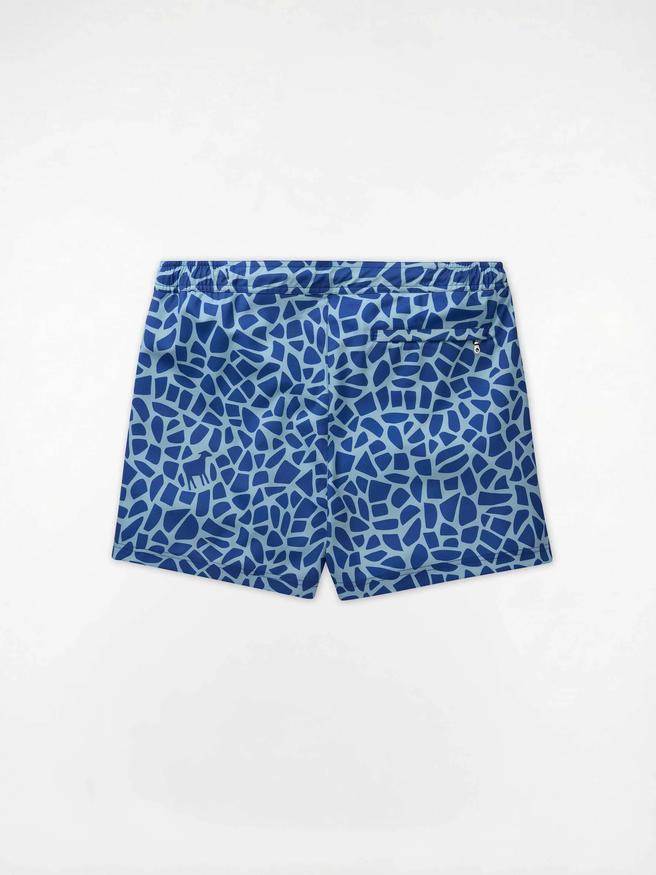 The Merino Swim Shorts - Cobalt Mosaic - Image 3