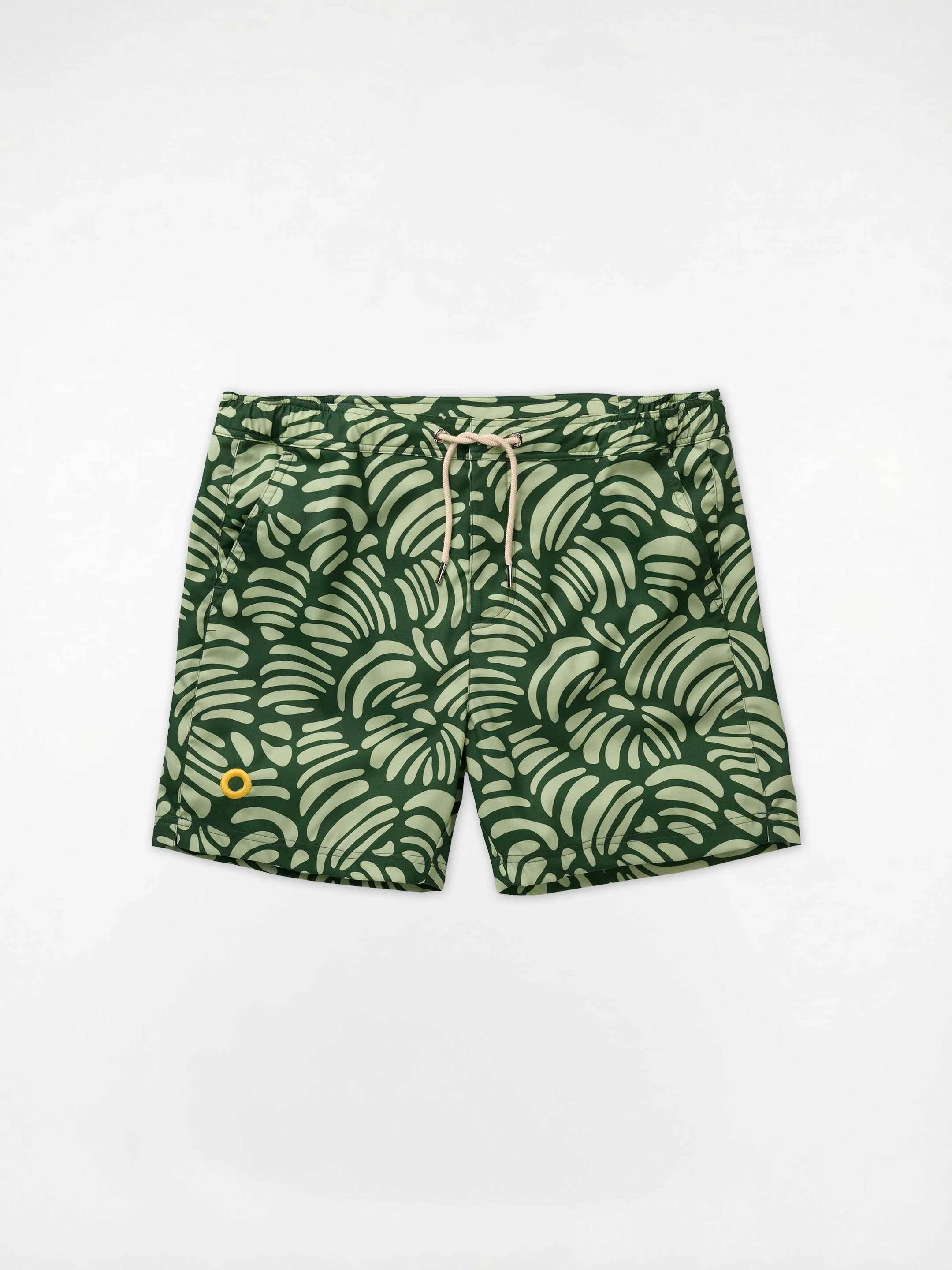 The Merino Swim Shorts - Green Tropic - Image 3