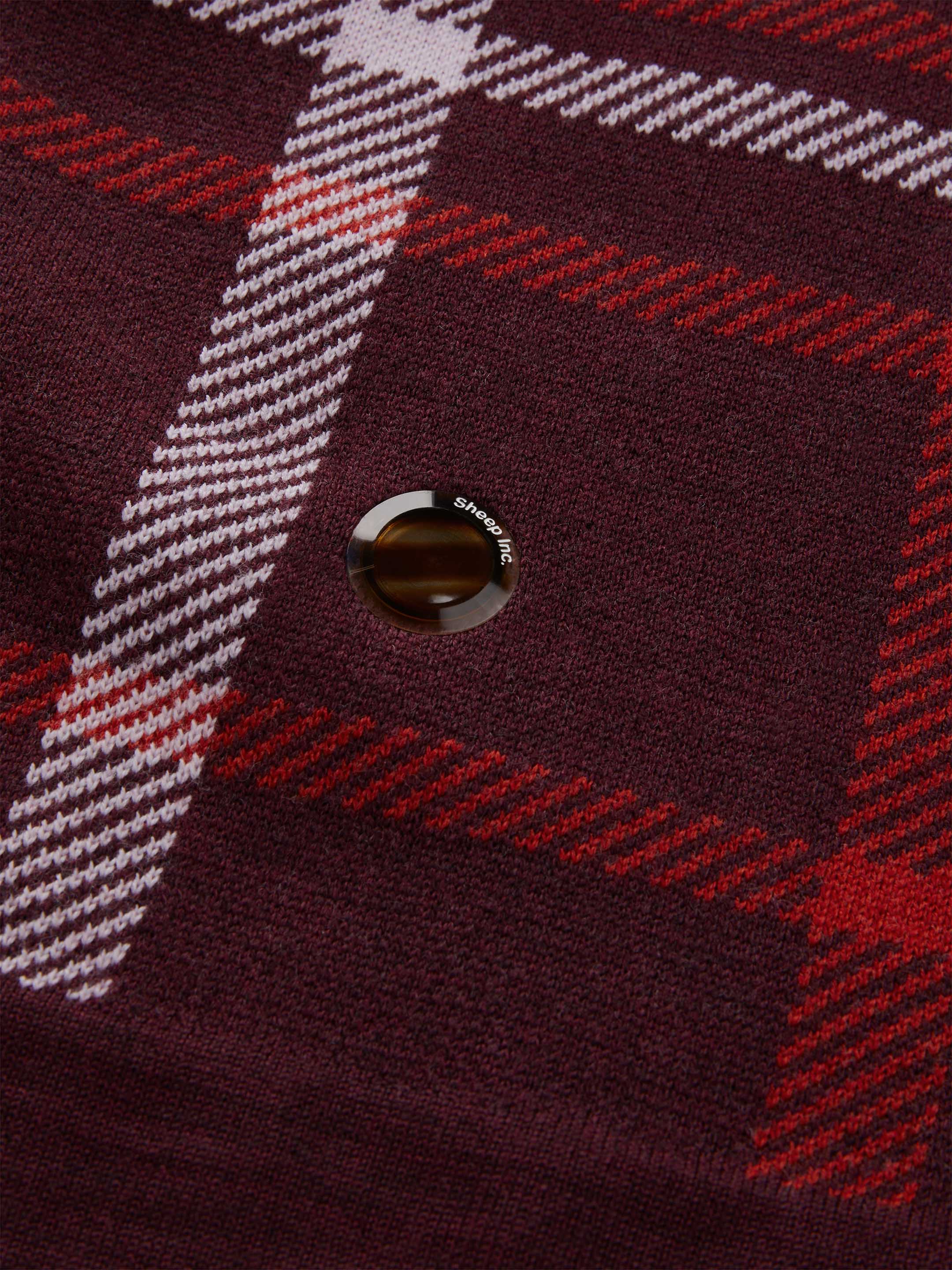 The Plaid Over Shirt - Konini Burgundy - Image 5