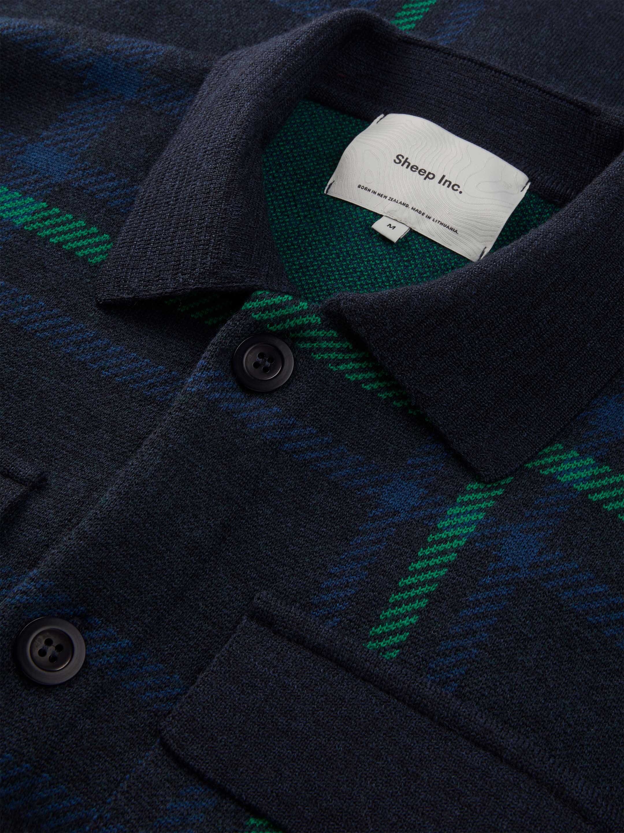 The Plaid Over Shirt - Pacific Blue - Image 4