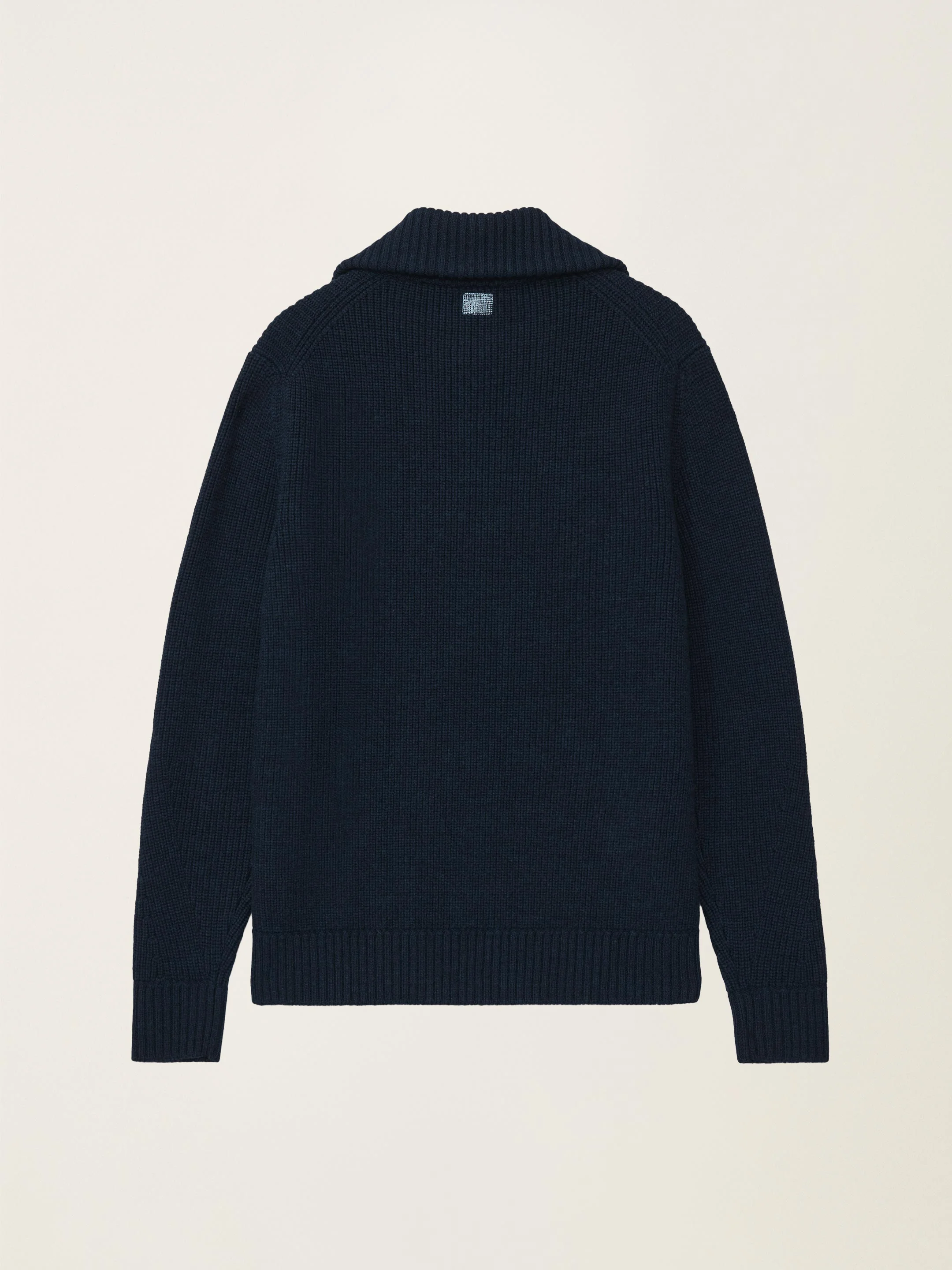 The Ridge Knit Half Zip - Pacific Blue - Image 4