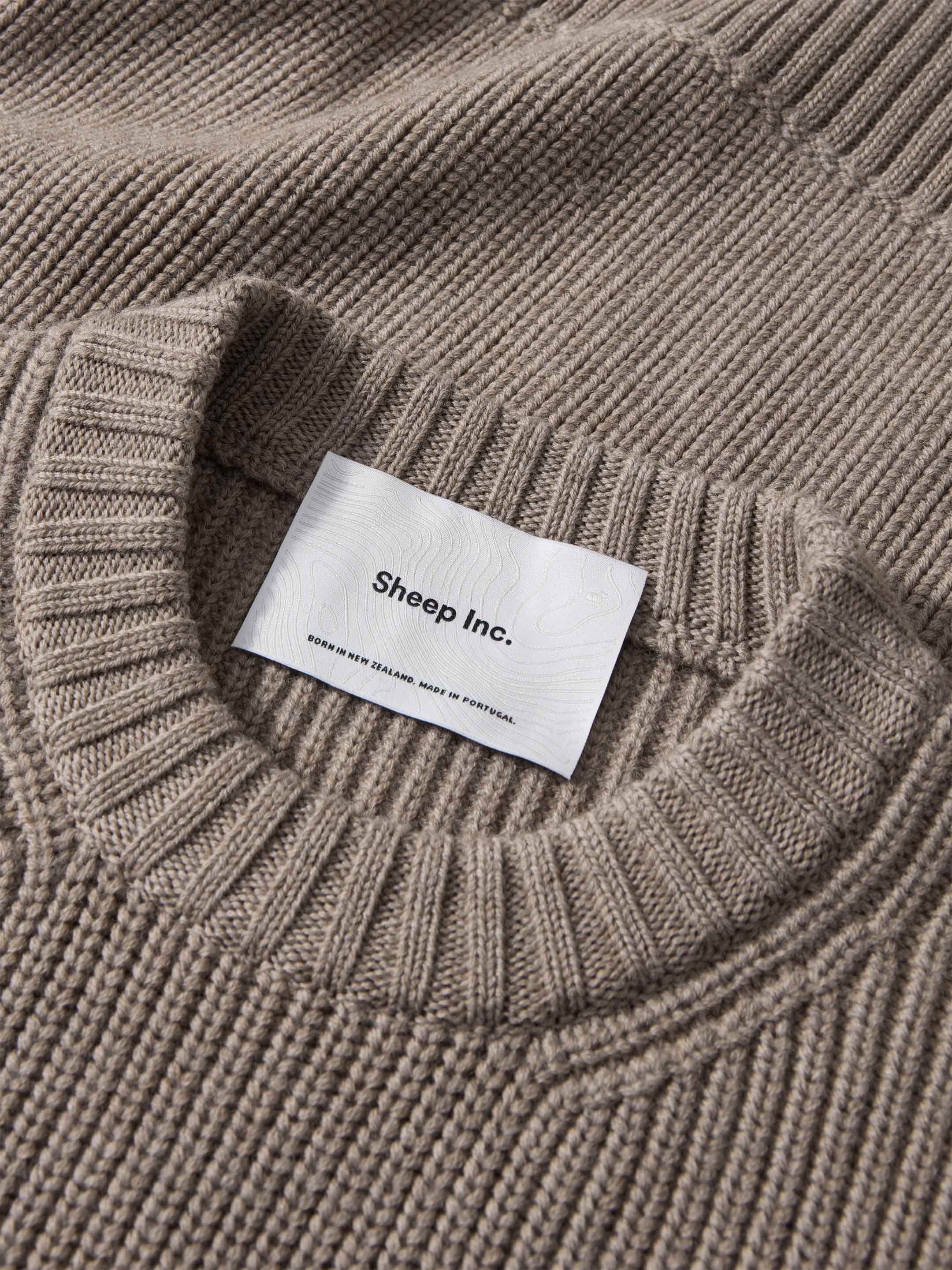 The Shepherd's Knit Crewneck - Fawn Brown - Image 5