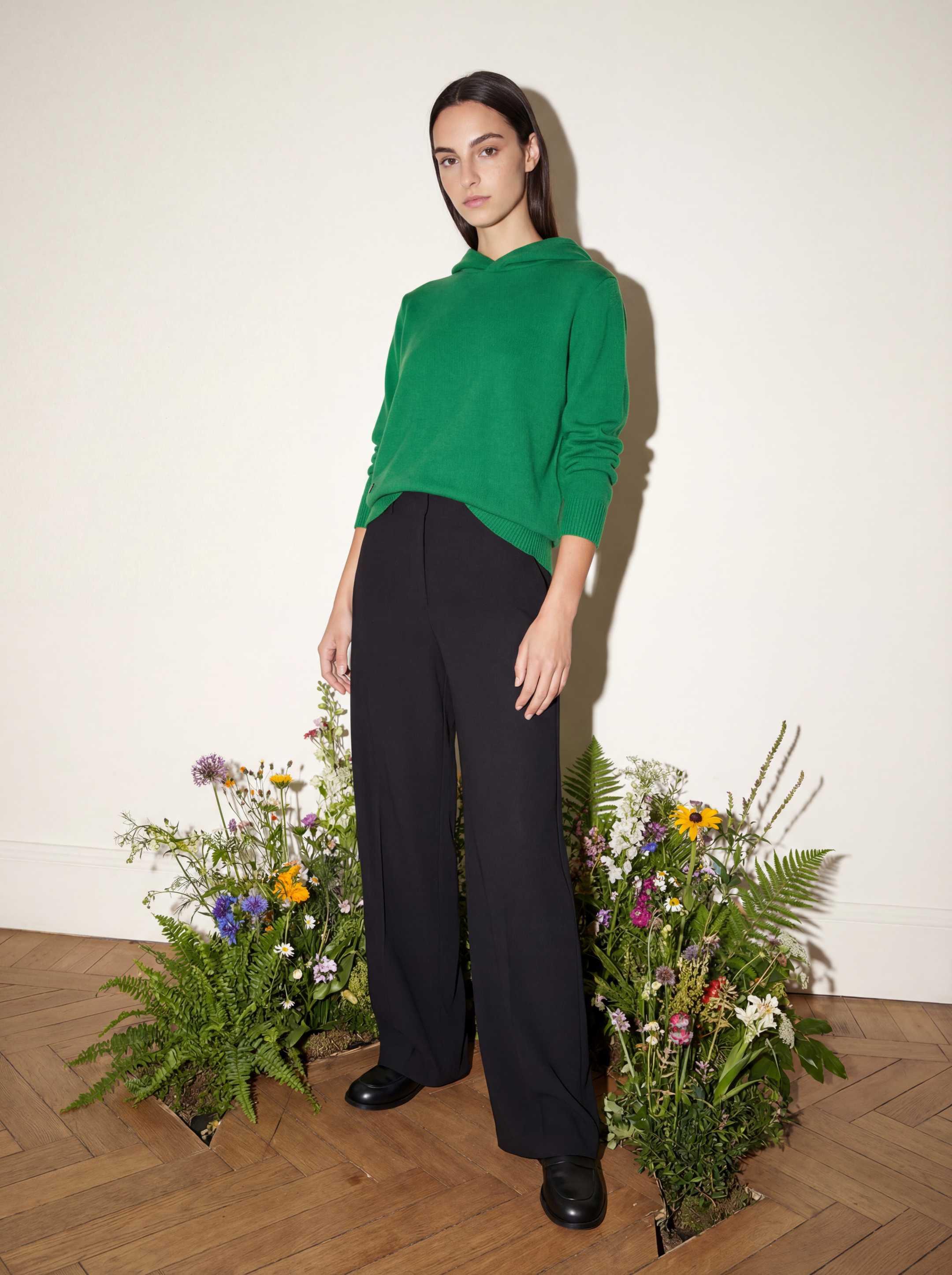 The Signature Merino Hoodie - Bottle Green - Image 5