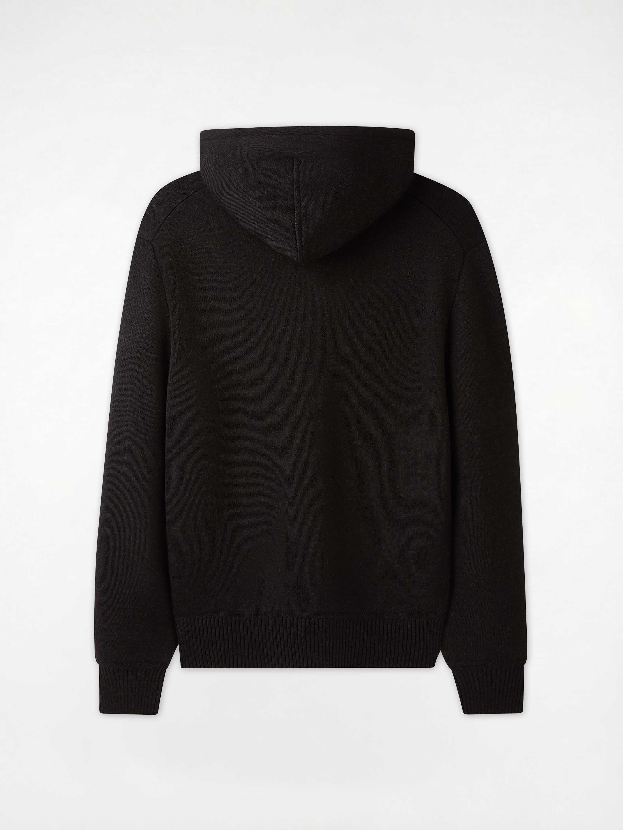 The Signature Merino Zip Hoodie - Anthracite Black - Image 9