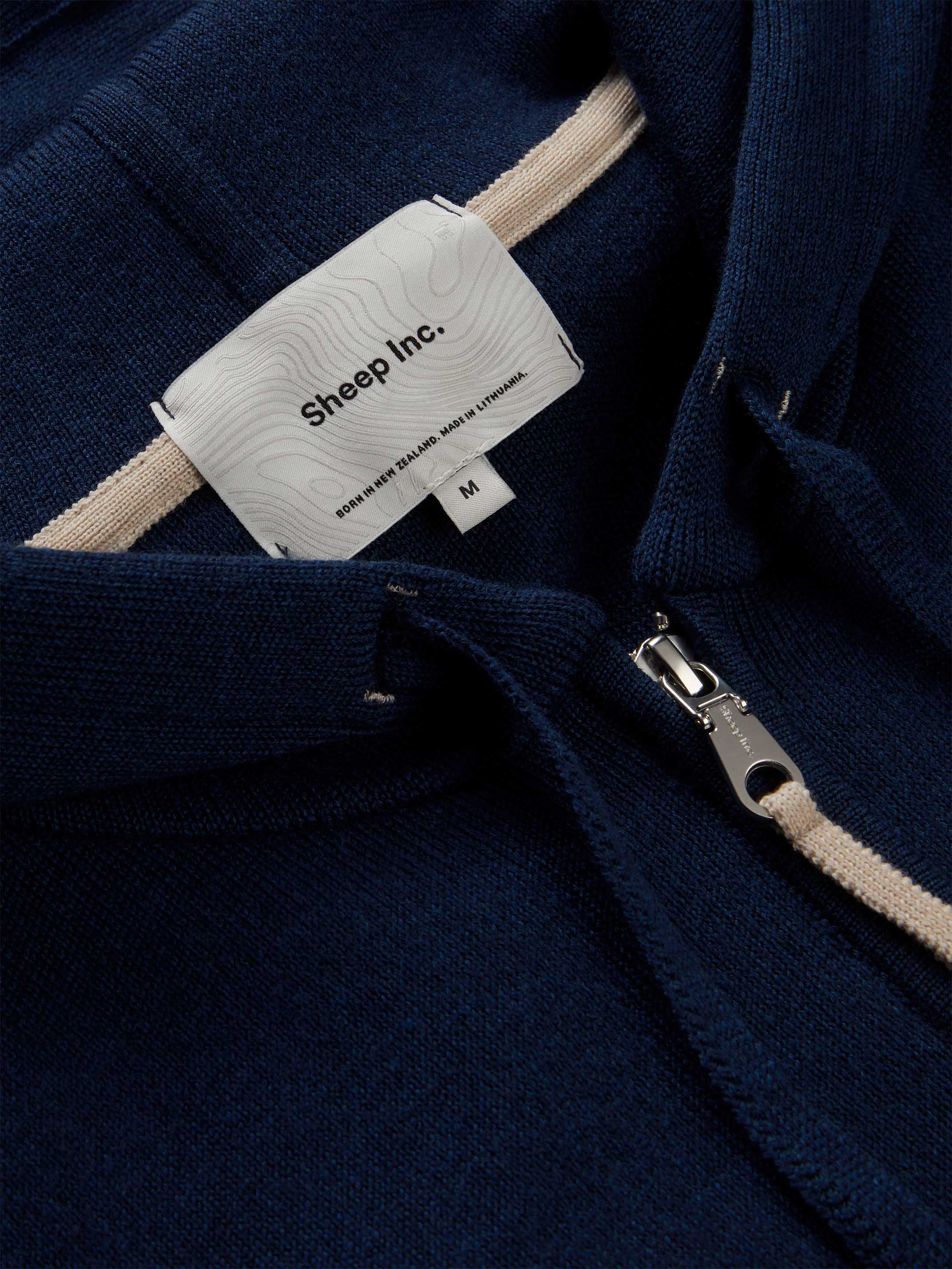 The Signature Merino Zip Hoodie - Atlantic Blue - Image 7