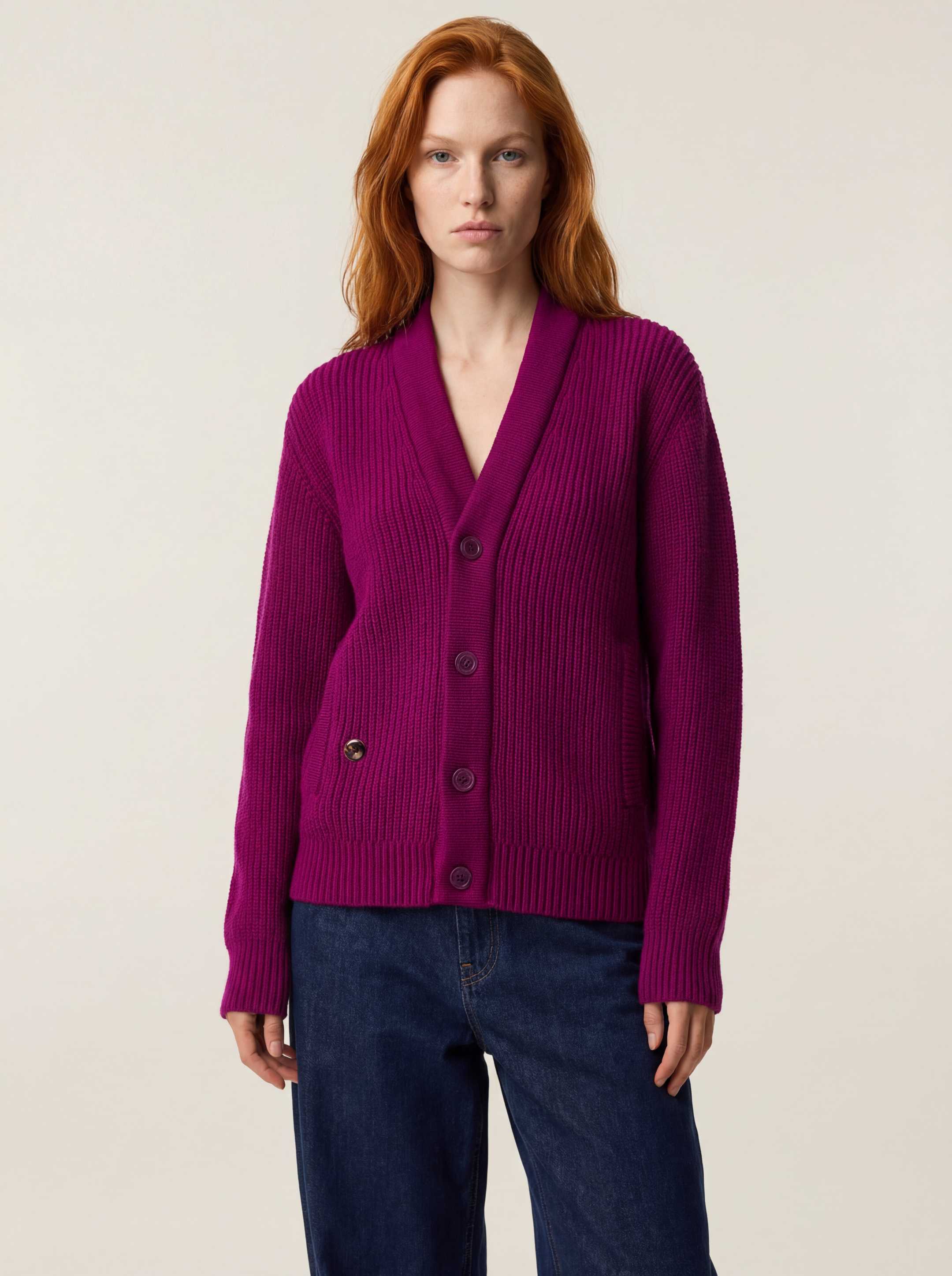 The Smit Mark Cardigan - Royal Purple - Image 4