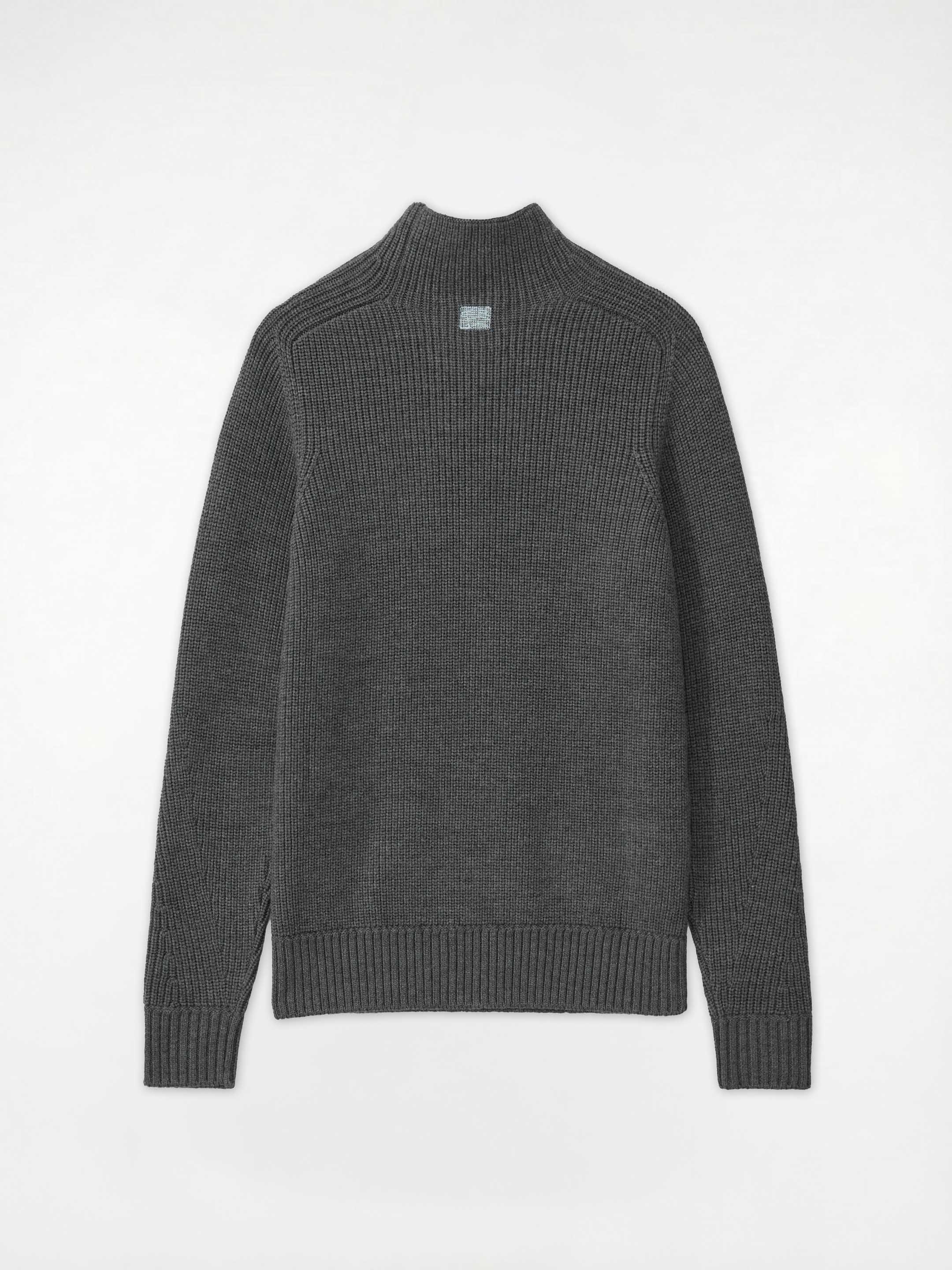 The Soft-Knit High Neck - Slate Grey - Image 4