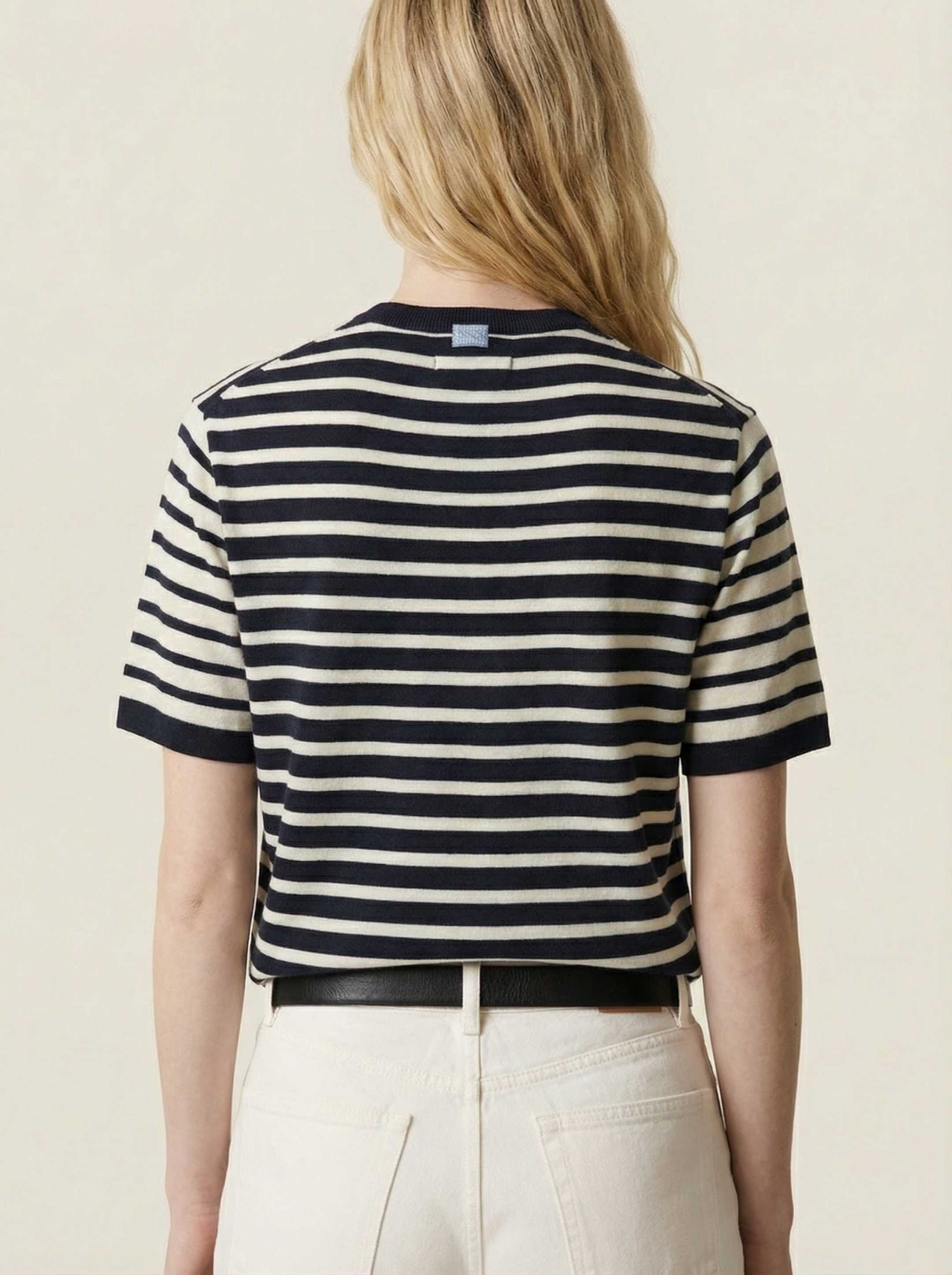 The Stripe T-Shirt - Pacific Blue - Image 4