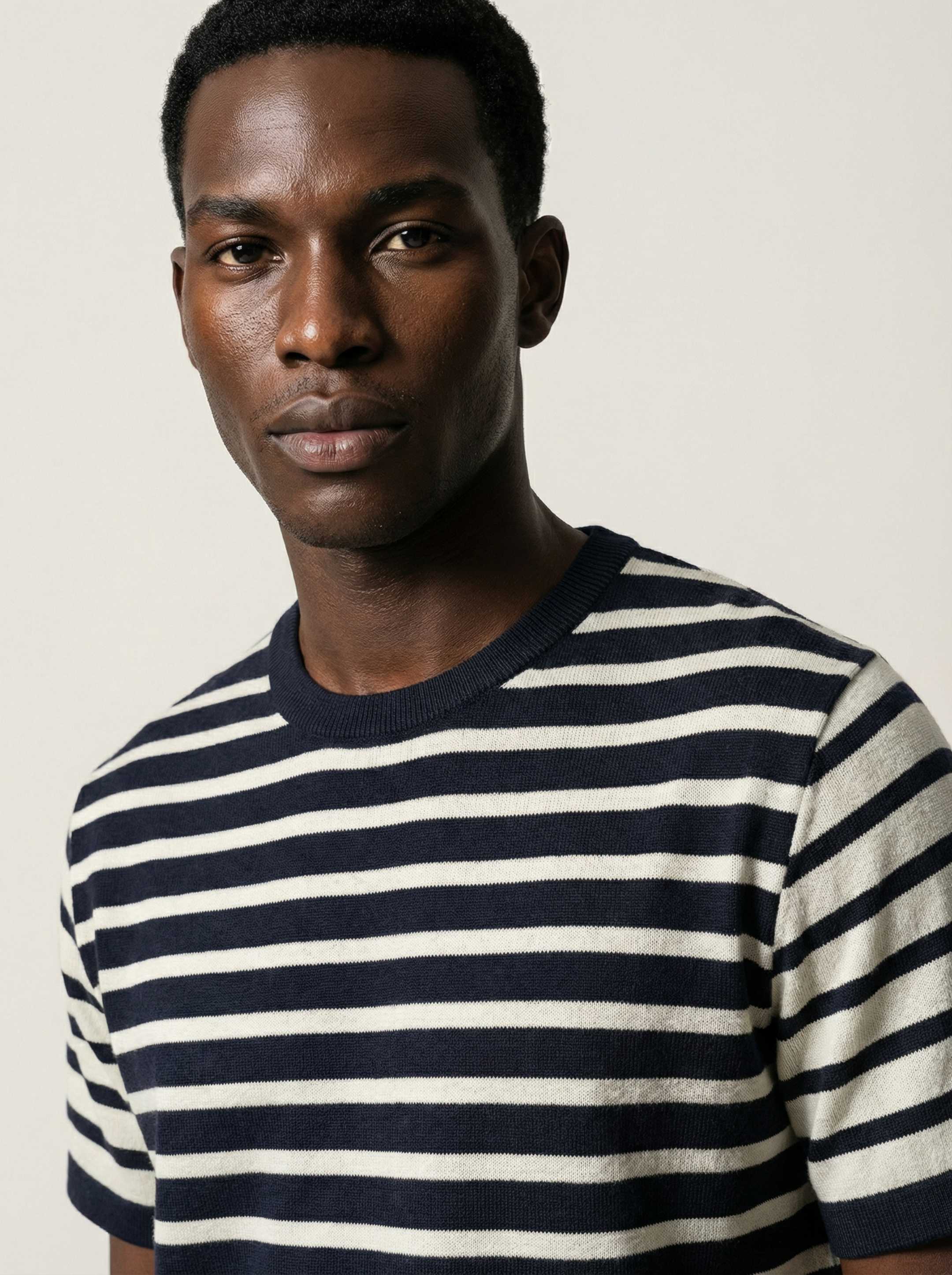 The Stripe T-Shirt - Pacific Blue - Image 6