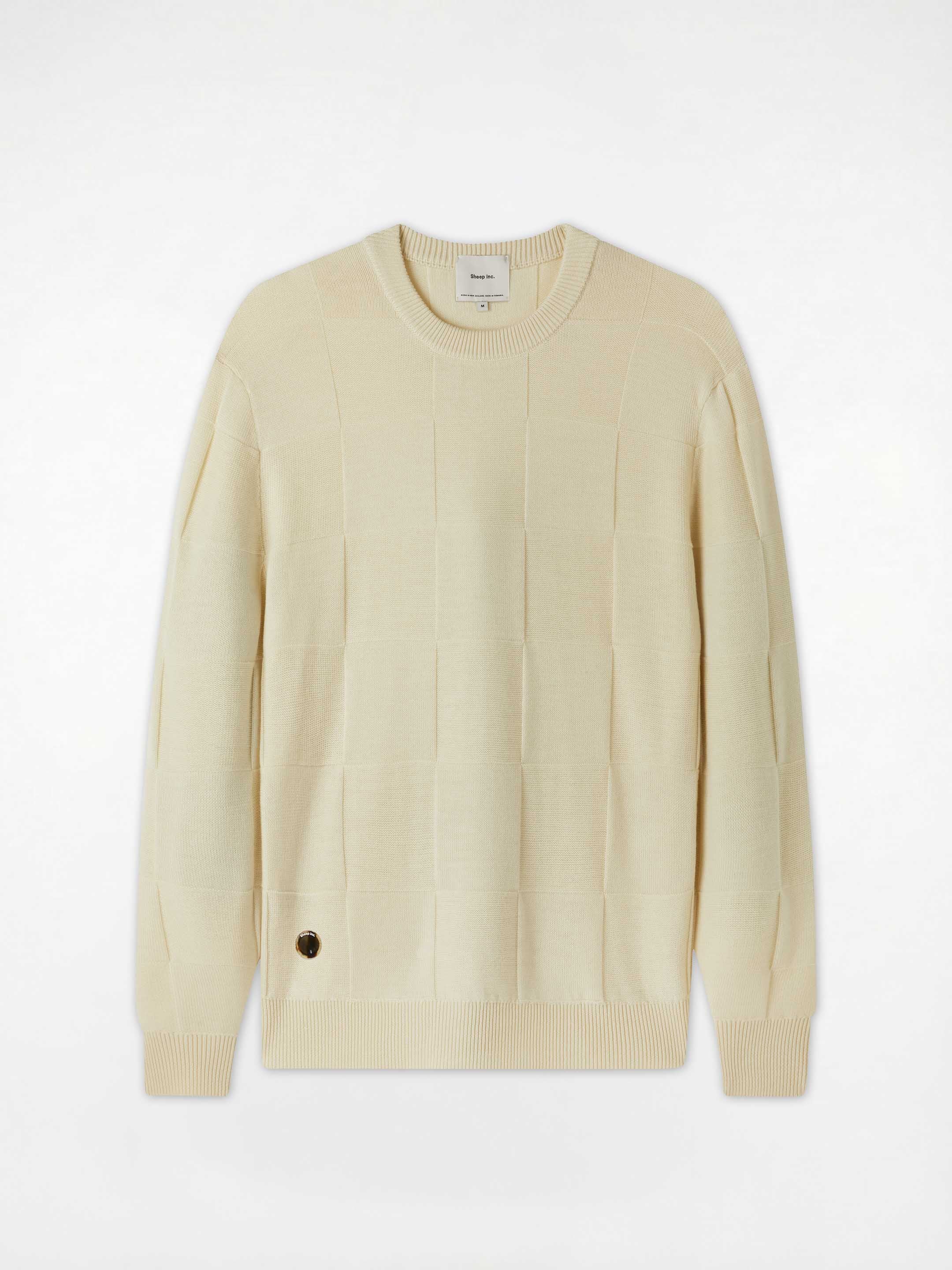 The Textured Crewneck - Raw White - Image 10