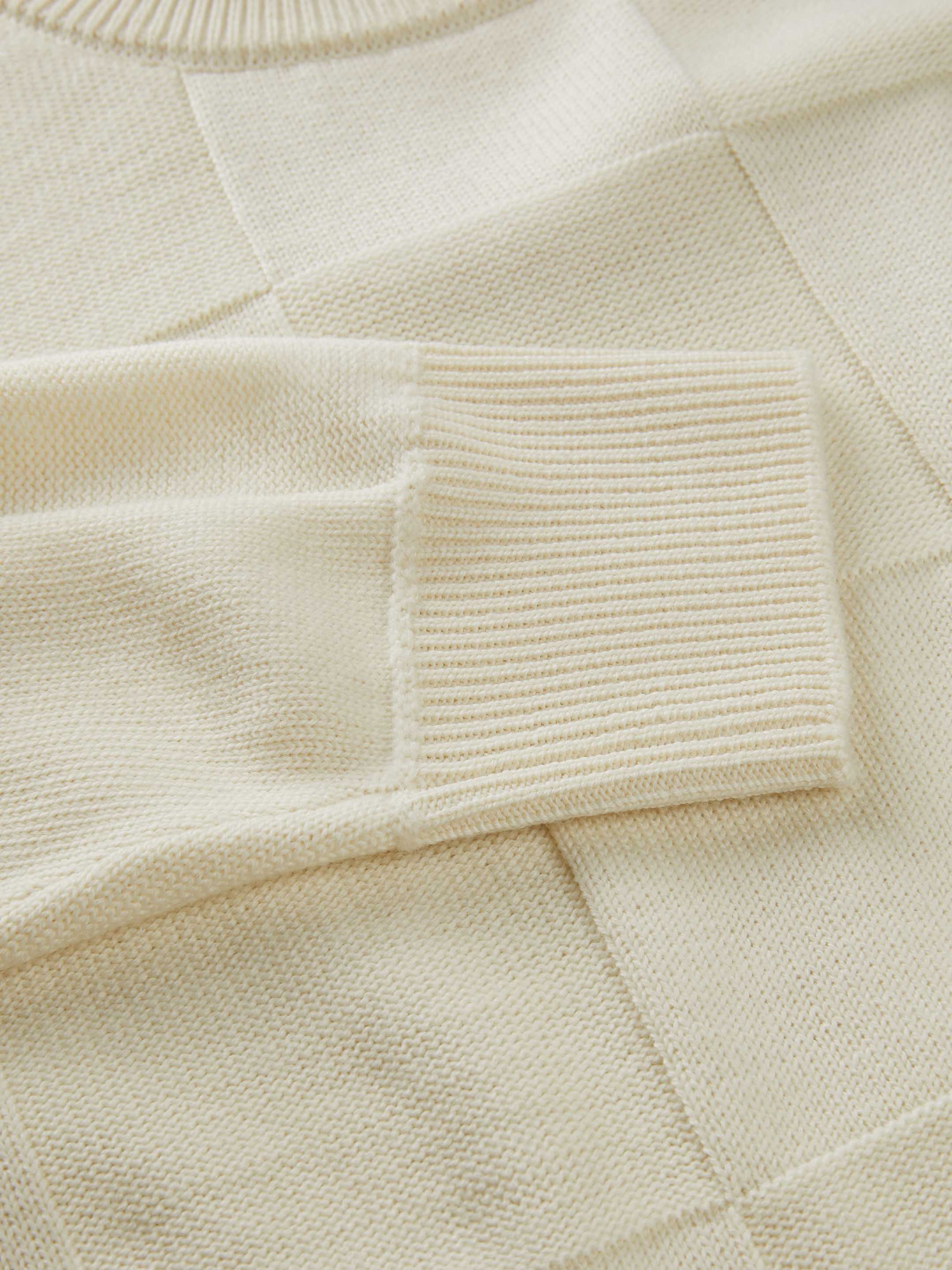 The Textured Crewneck - Raw White - Image 12