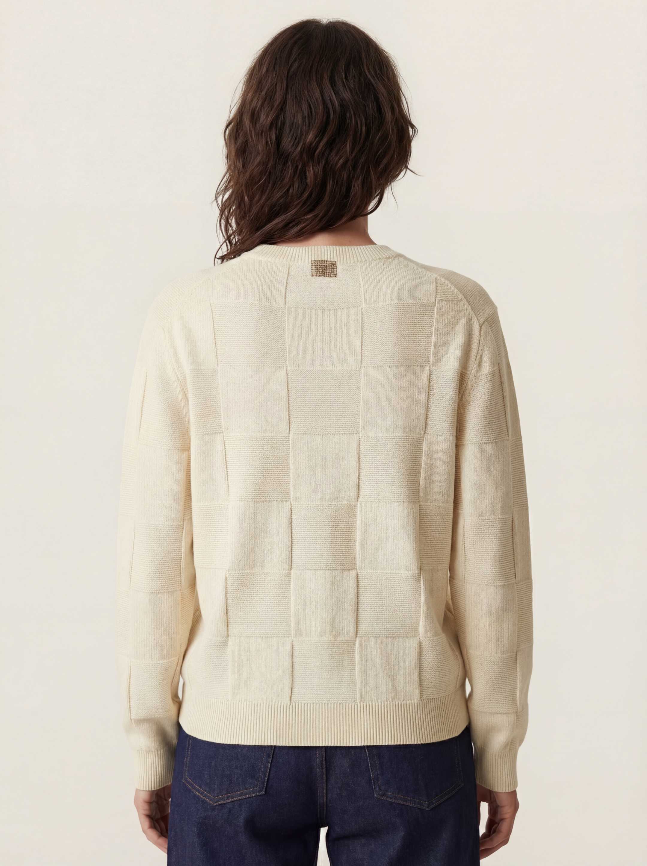 The Textured Crewneck - Raw White - Image 6