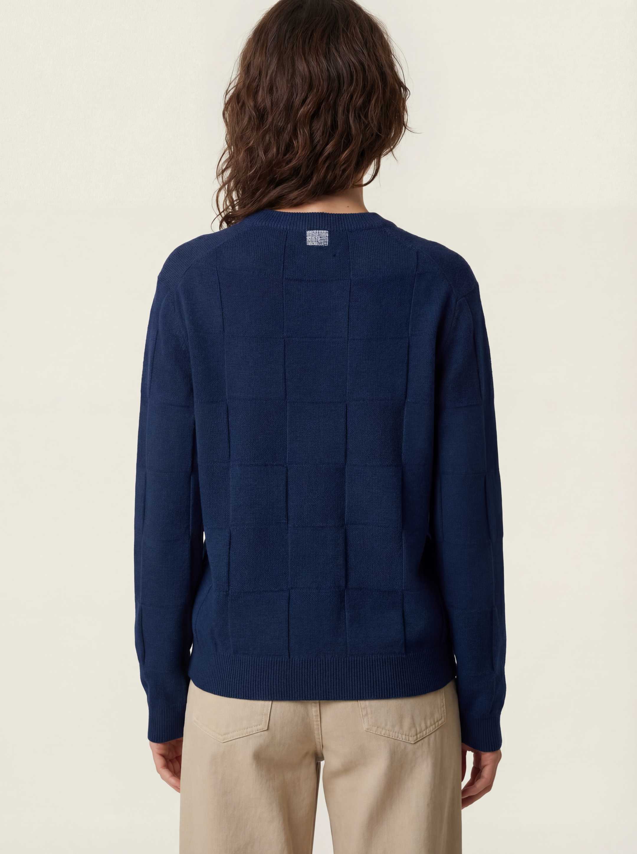 The Textured Crewneck - Tasman Blue - Image 6
