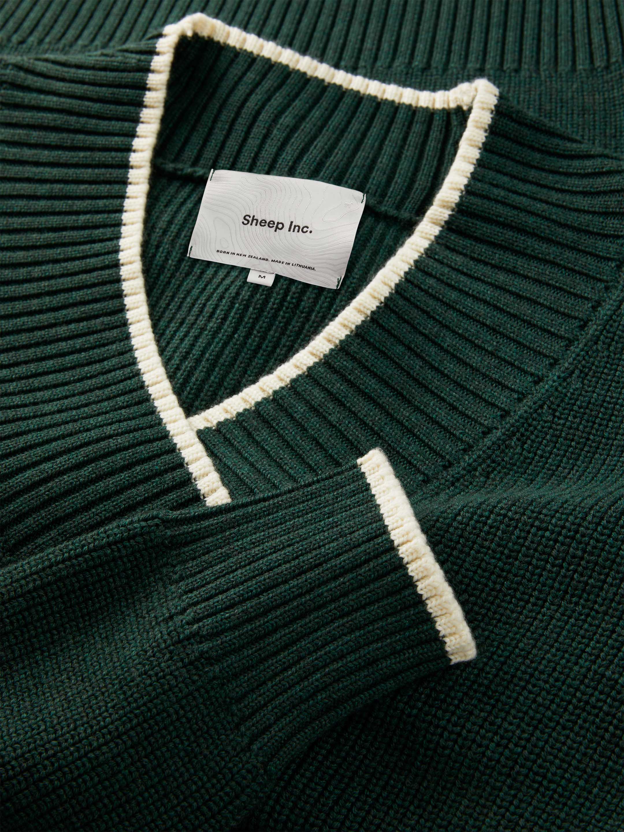 The Vale V-Neck - Emerald Green - Image 5