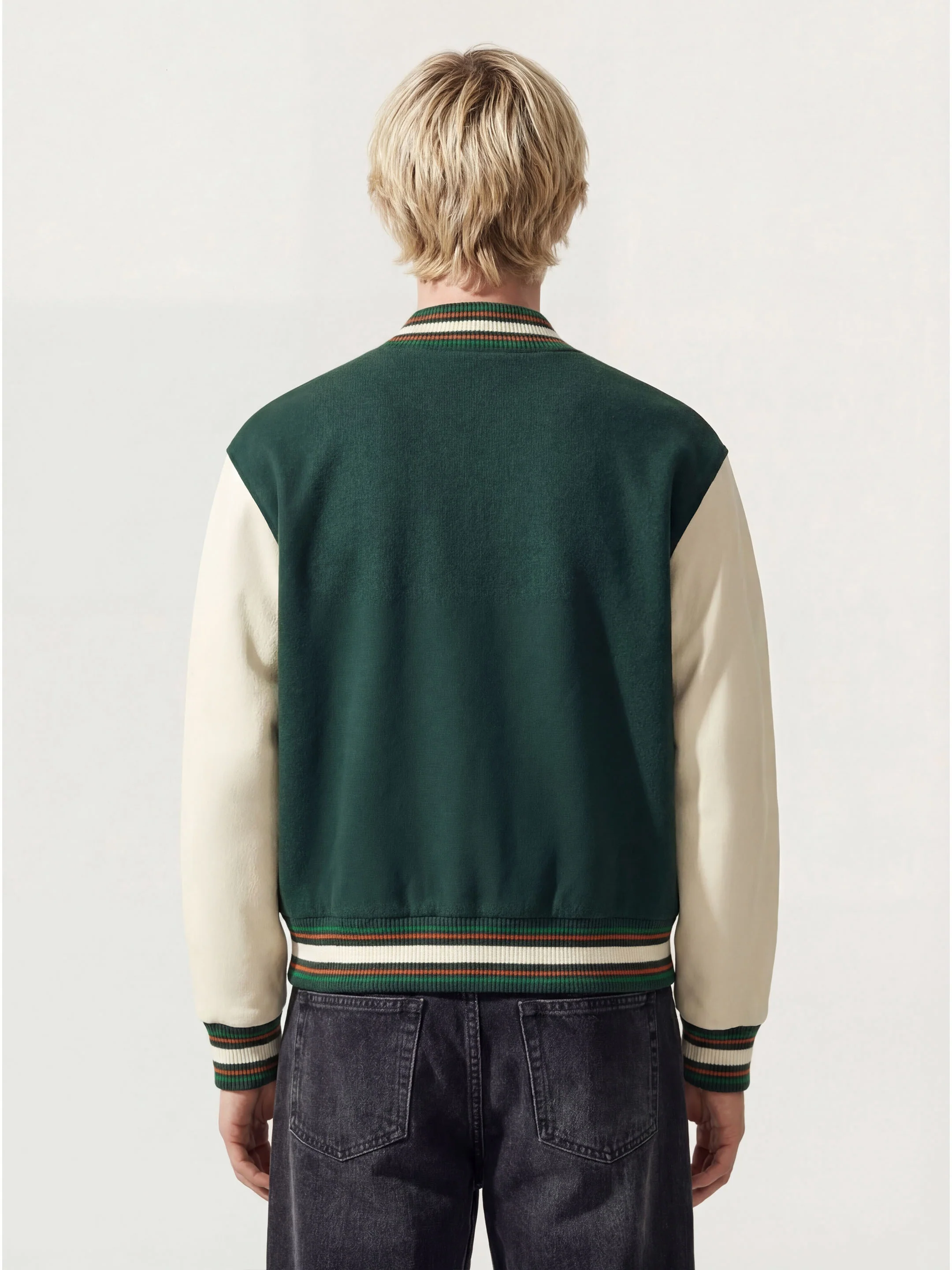 The Varsity Jacket - Forest Green - Image 3