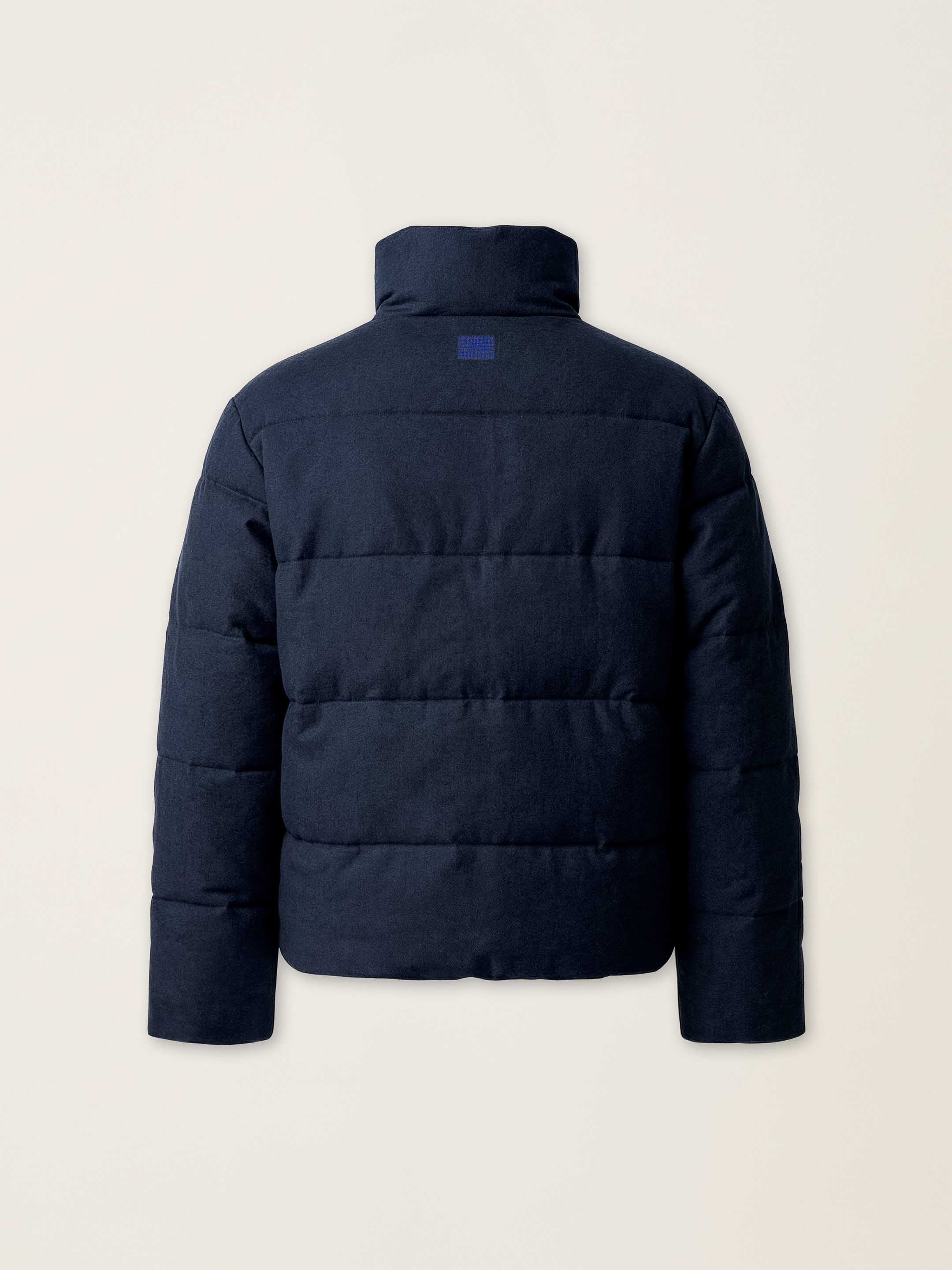 The Wool Puffer Jacket - Pacific Blue - Image 11