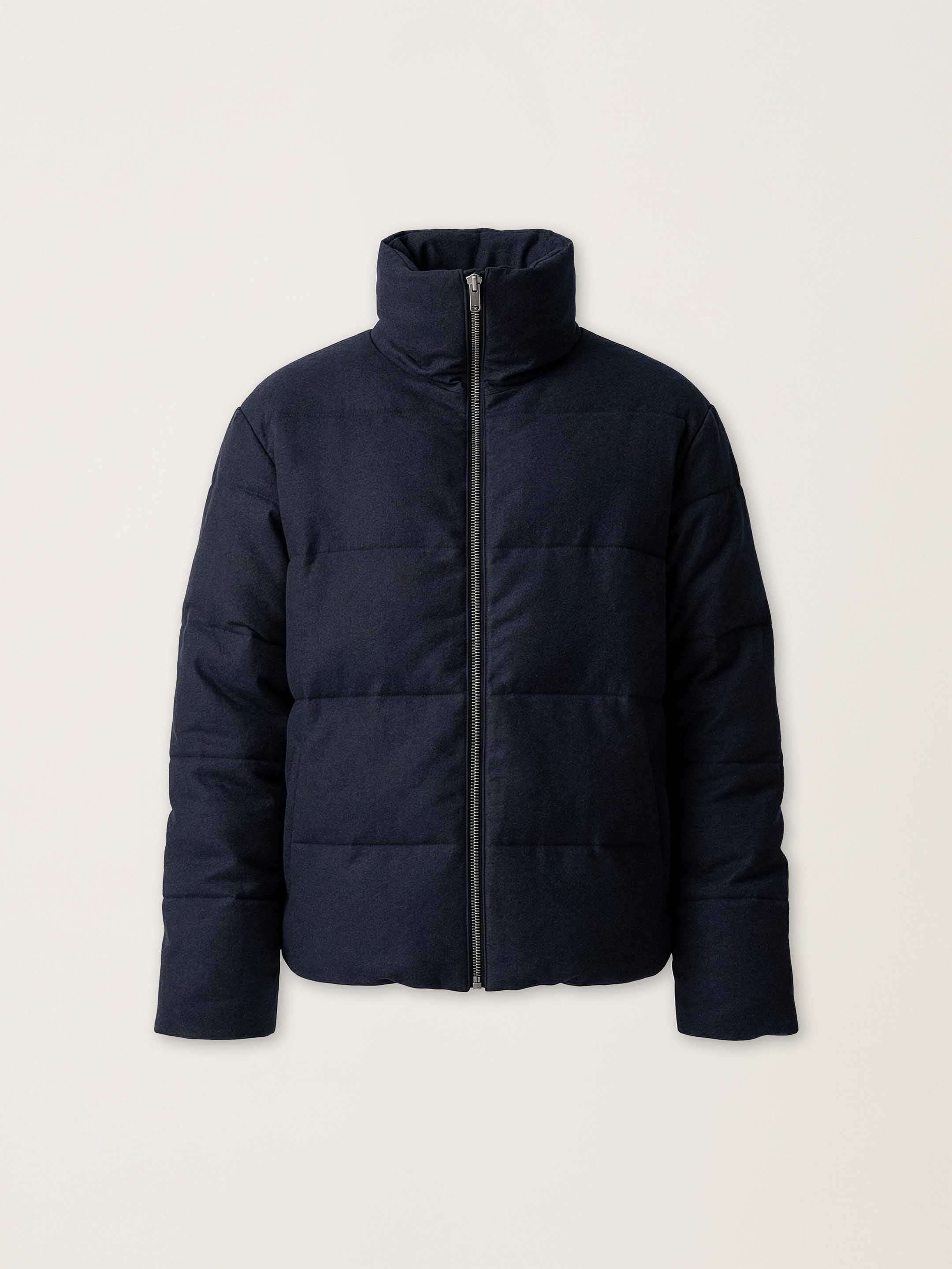 The Wool Puffer Jacket - Pacific Blue - Image 7